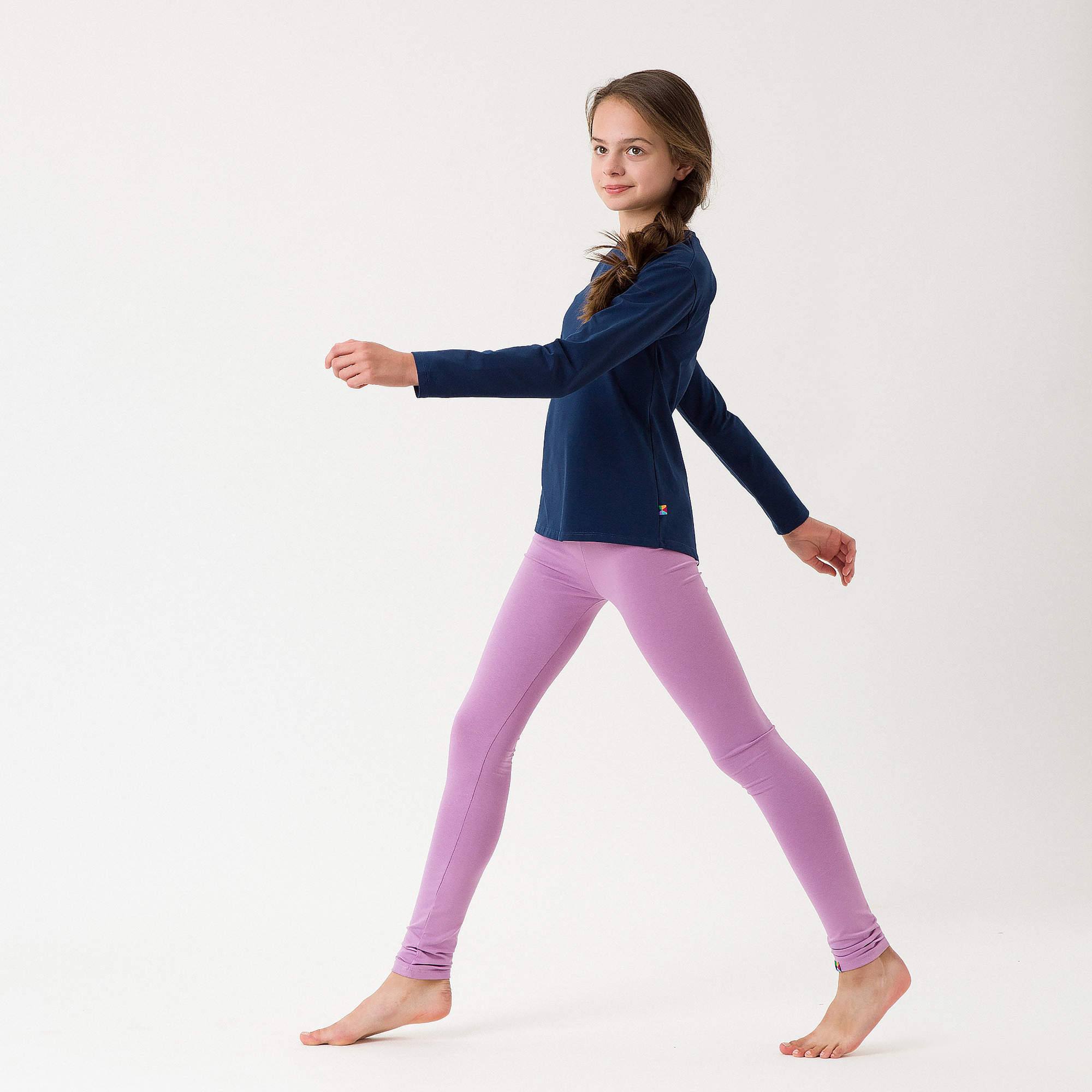 Jasnofioletowe legginsy Junior