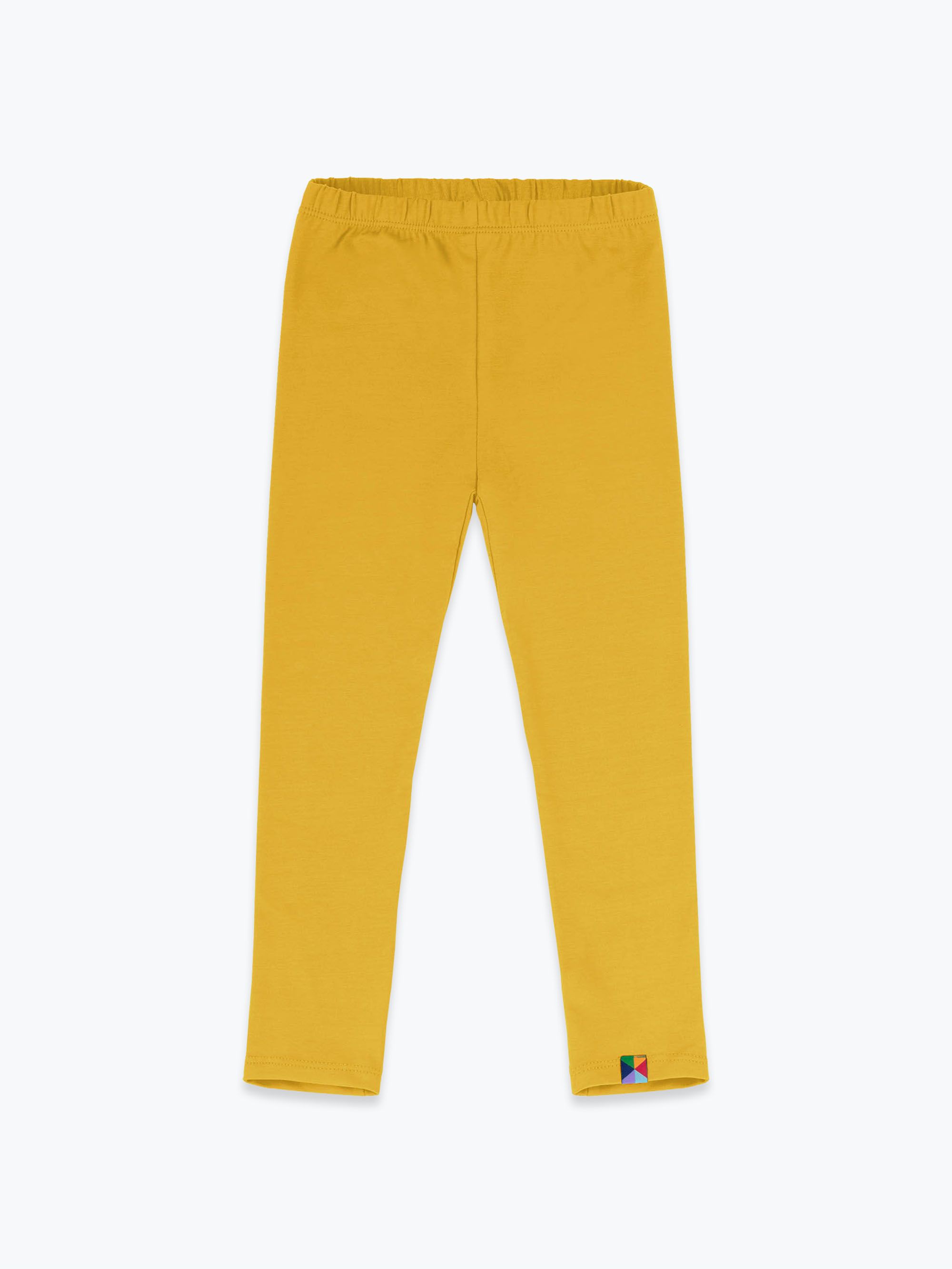 Musztardowe legginsy