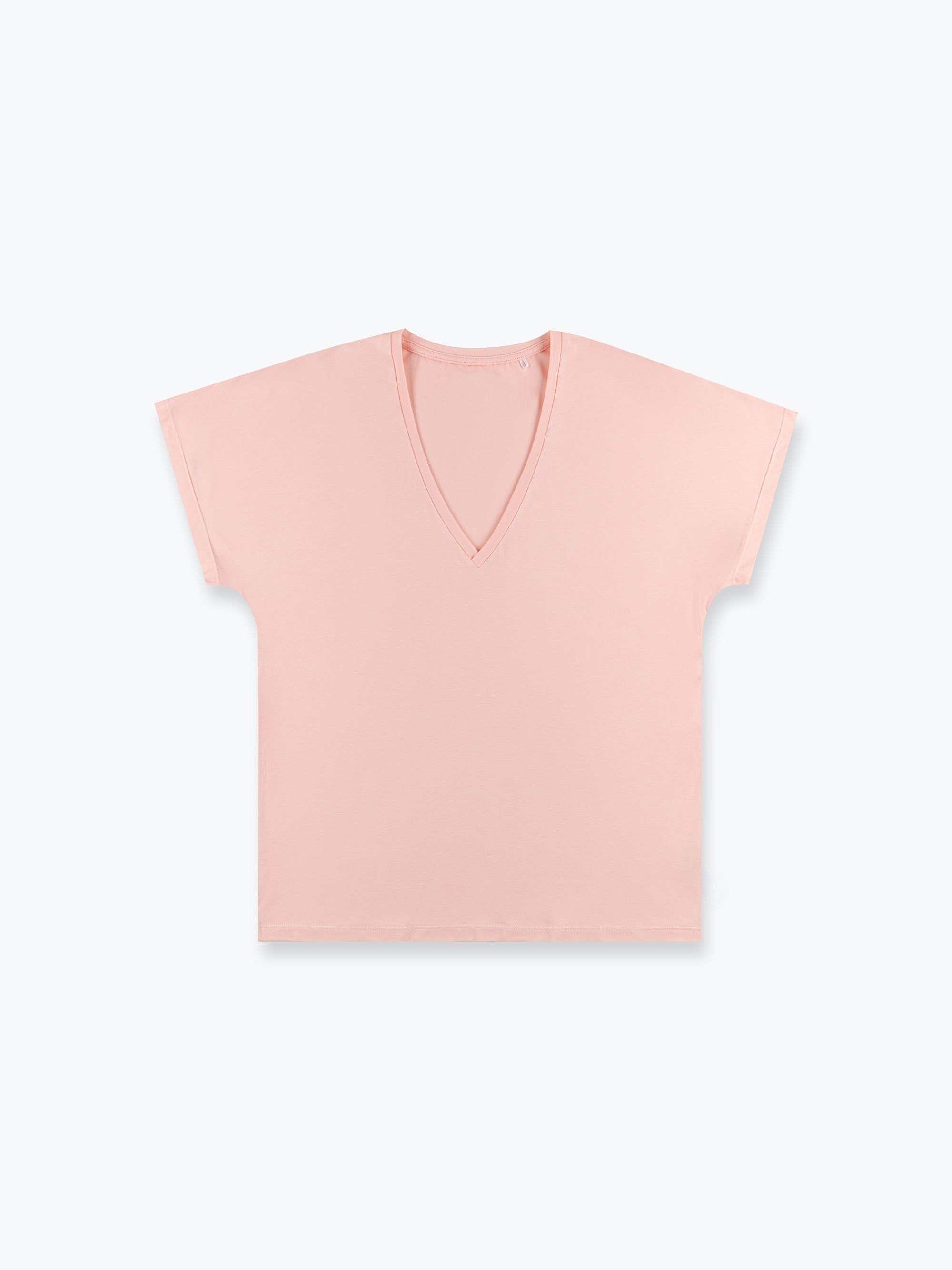 Light pink short sleeve pajama top Women