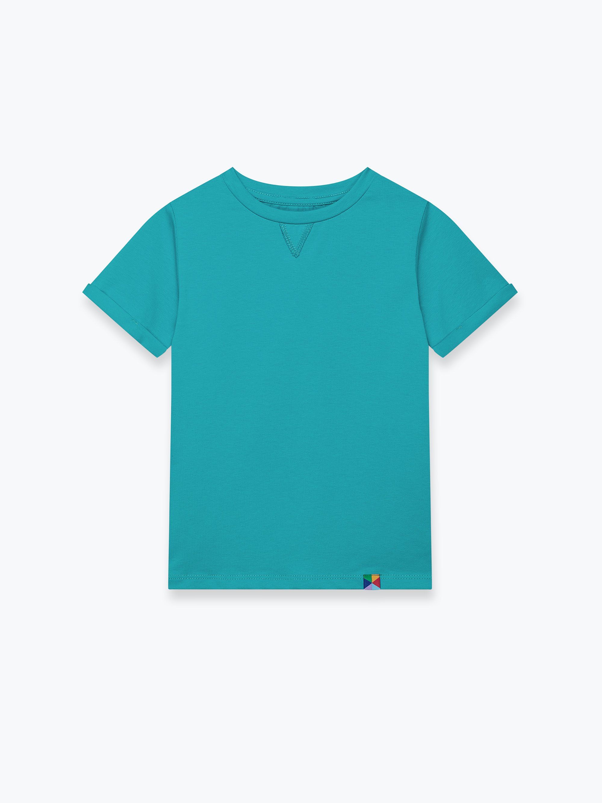 Turkusowy T-shirt