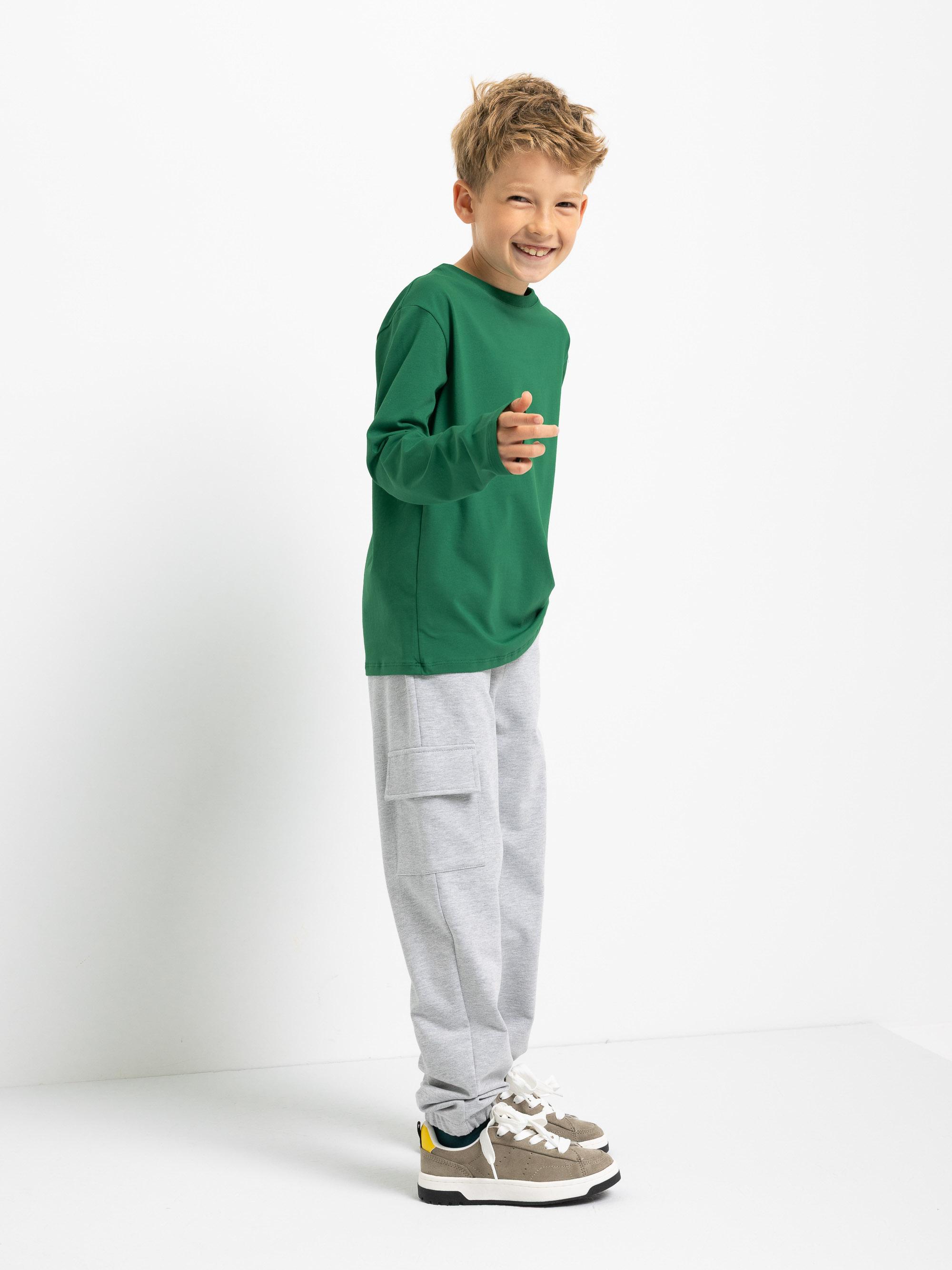 Szare spodnie bojówki Junior