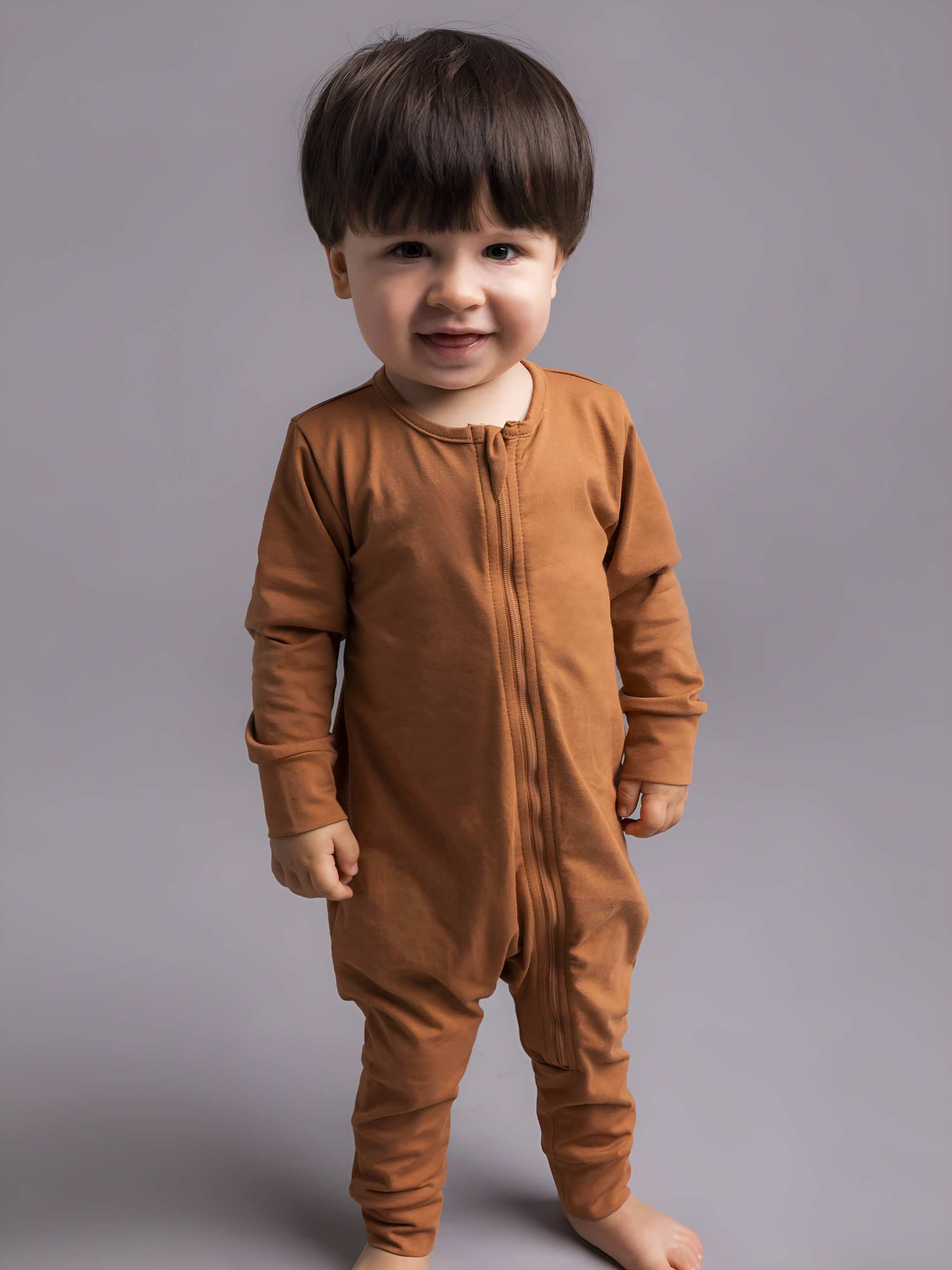 Caramel romper suit