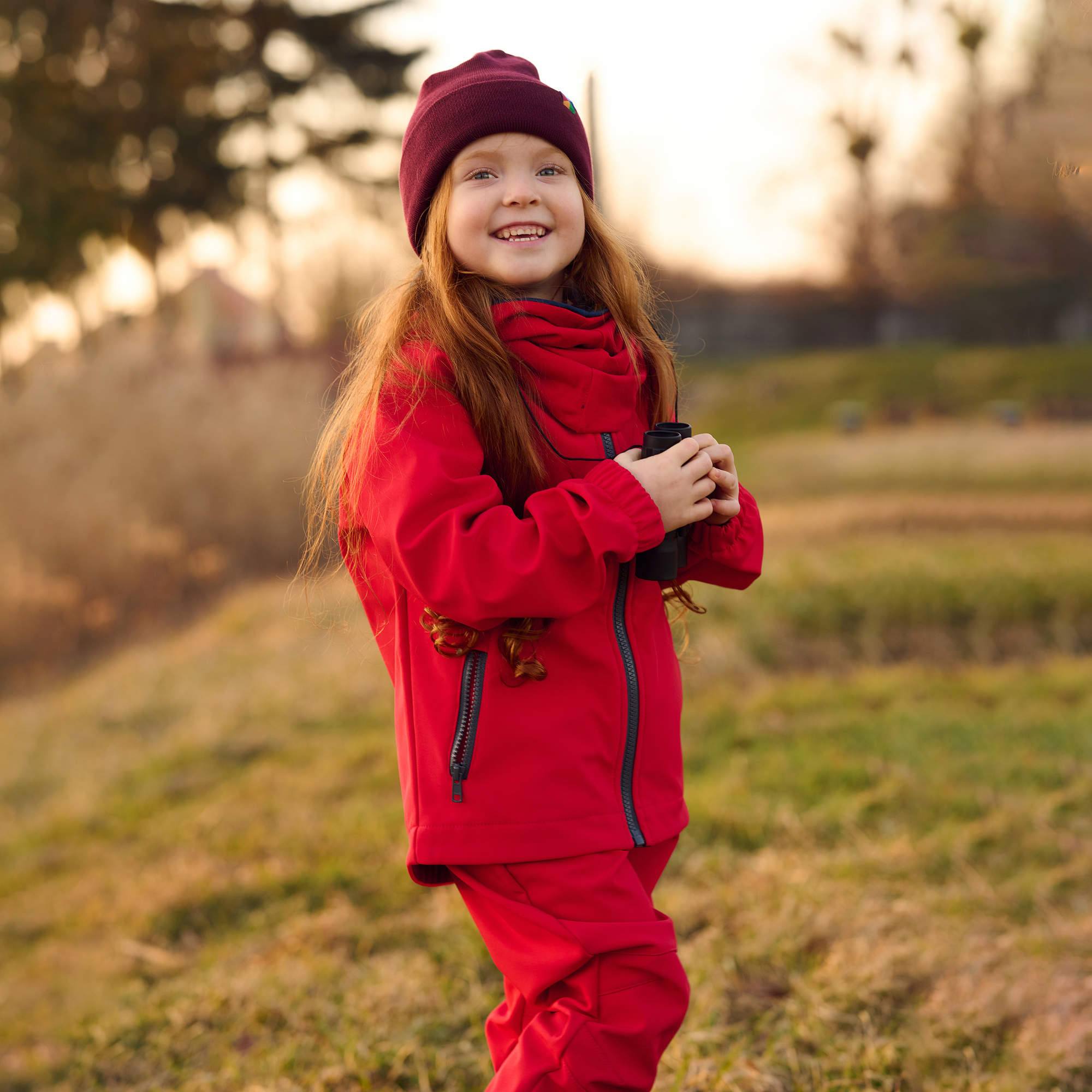 Czerwona kurtka softshell