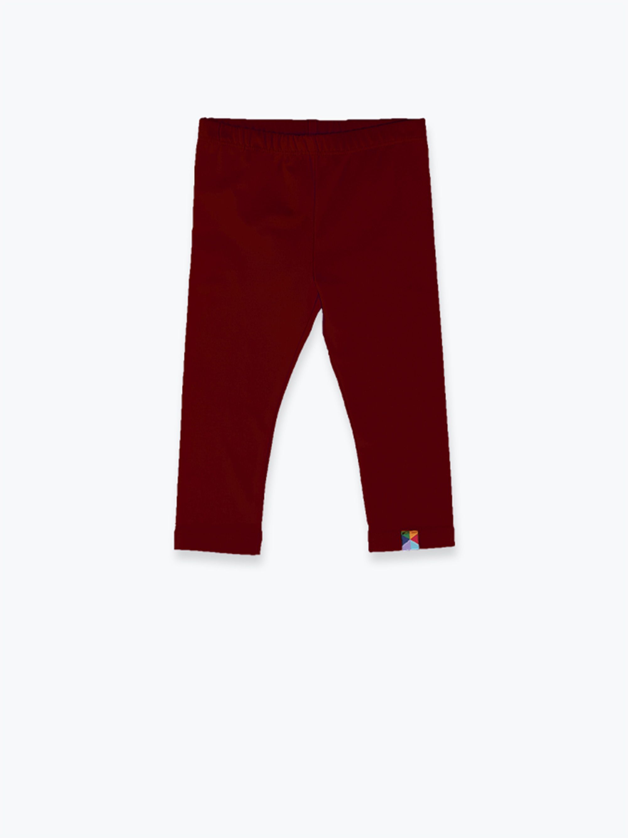 Bordowe legginsy 3/4 Junior