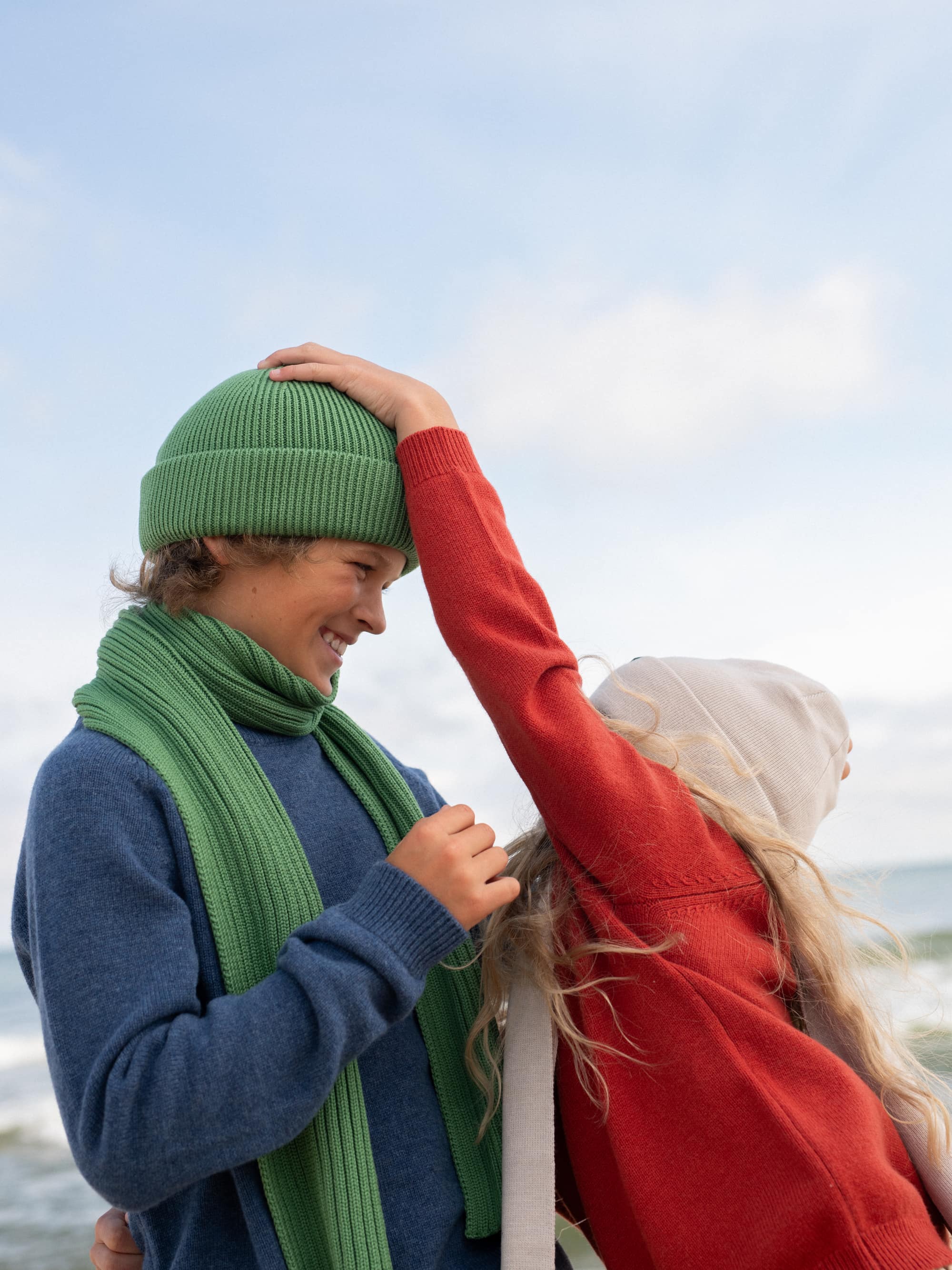 Light green Merino Wool Scraf