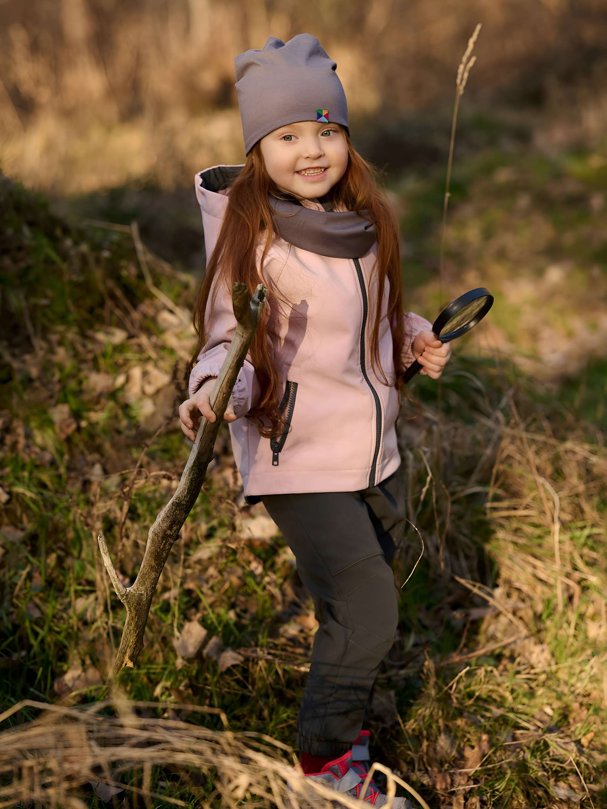 Pudroworóżowa kurtka softshell