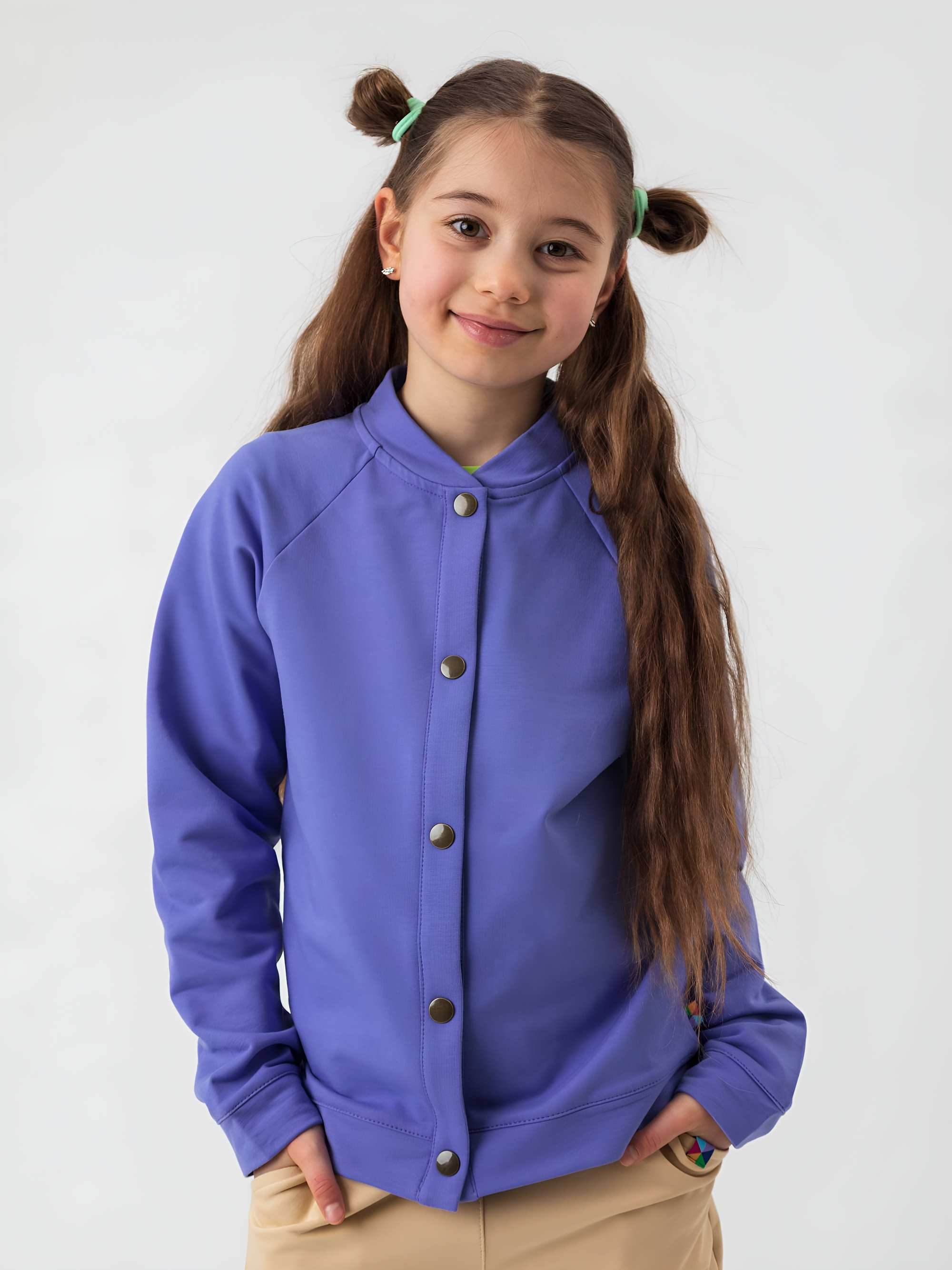 Barwinkowa bluza bomber