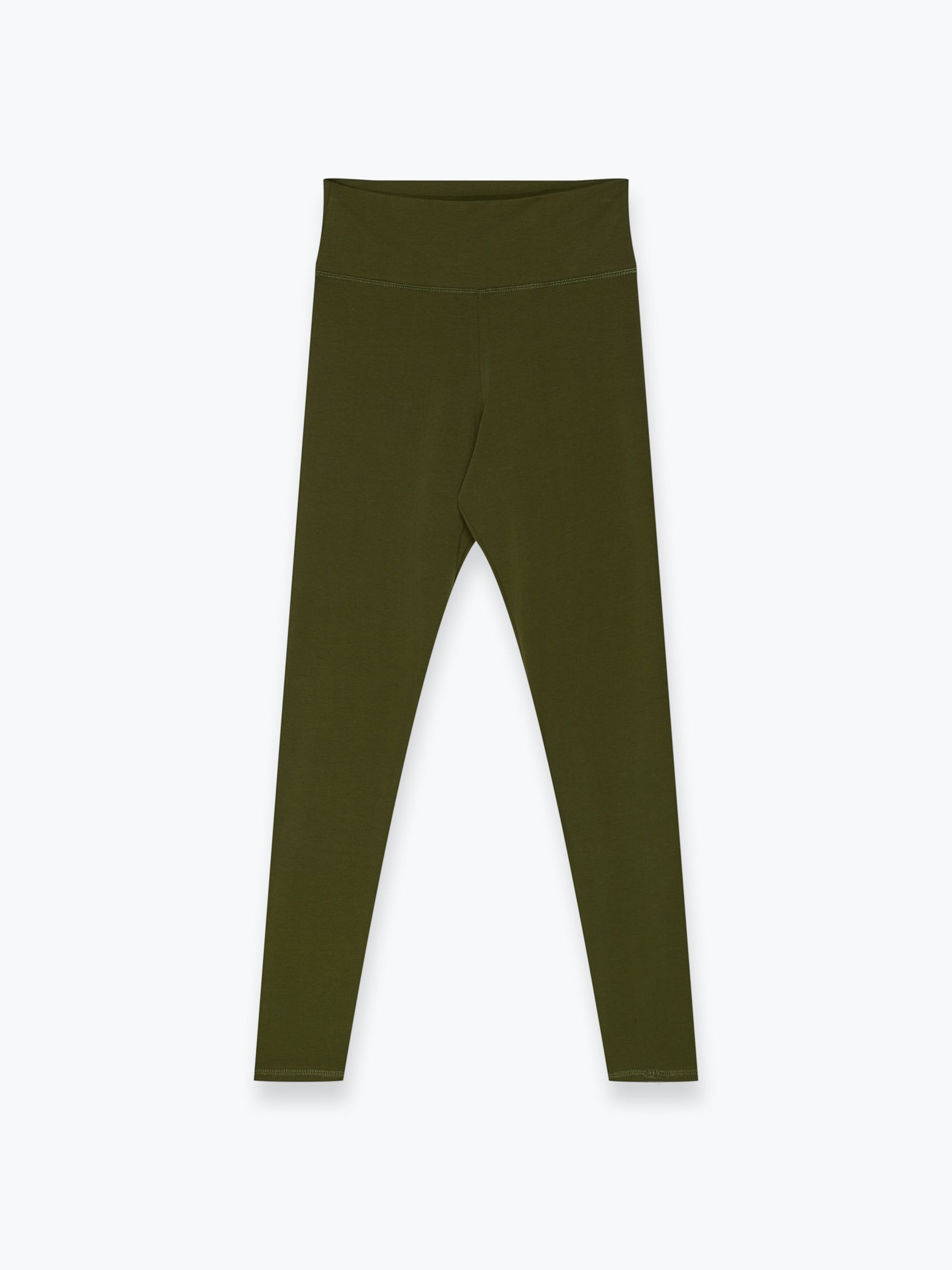 Khaki legginsy damskie