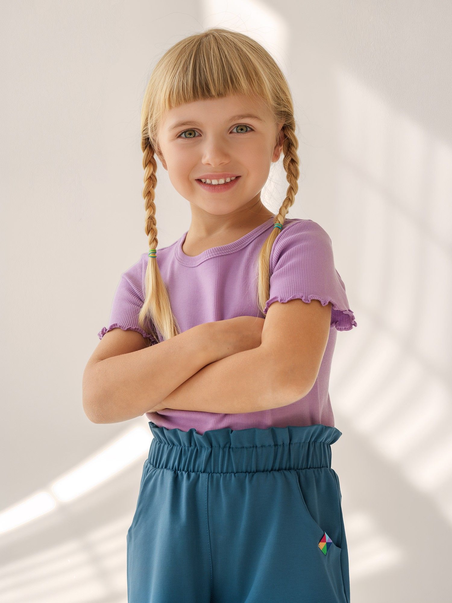Dark blue Loose cut shorts Junior