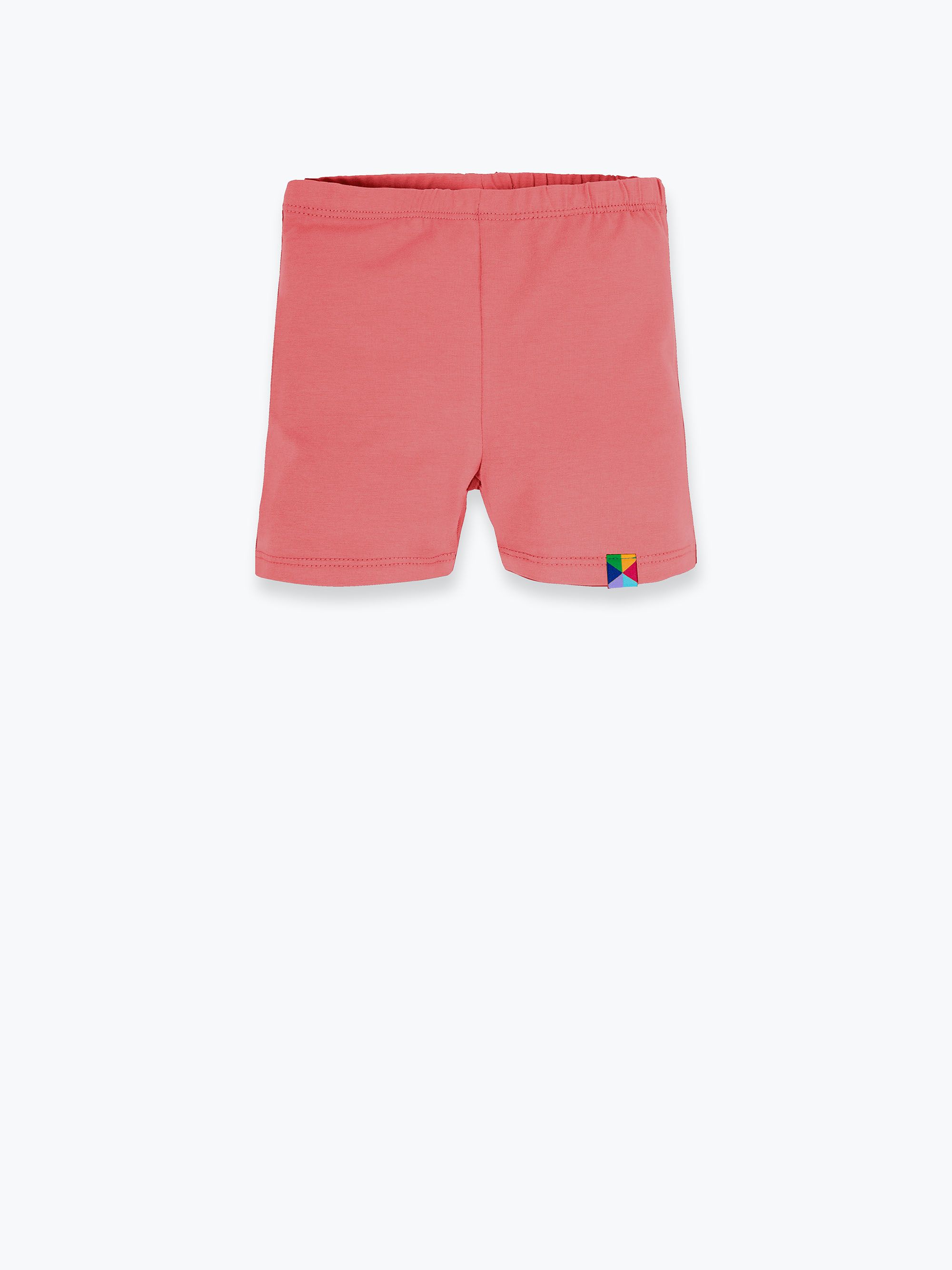 Koralowe legginsy krótkie