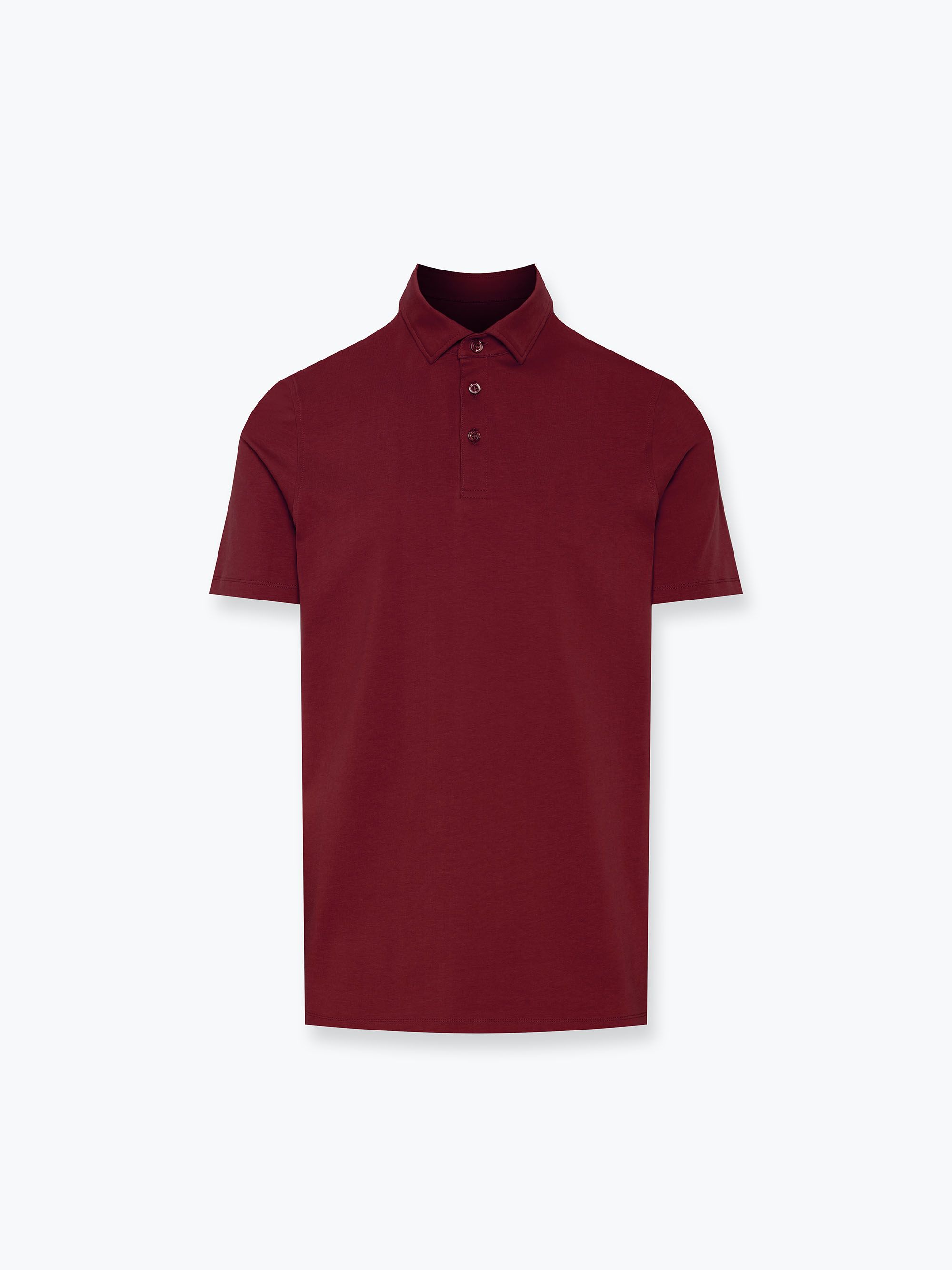Bordowa koszulka polo męska