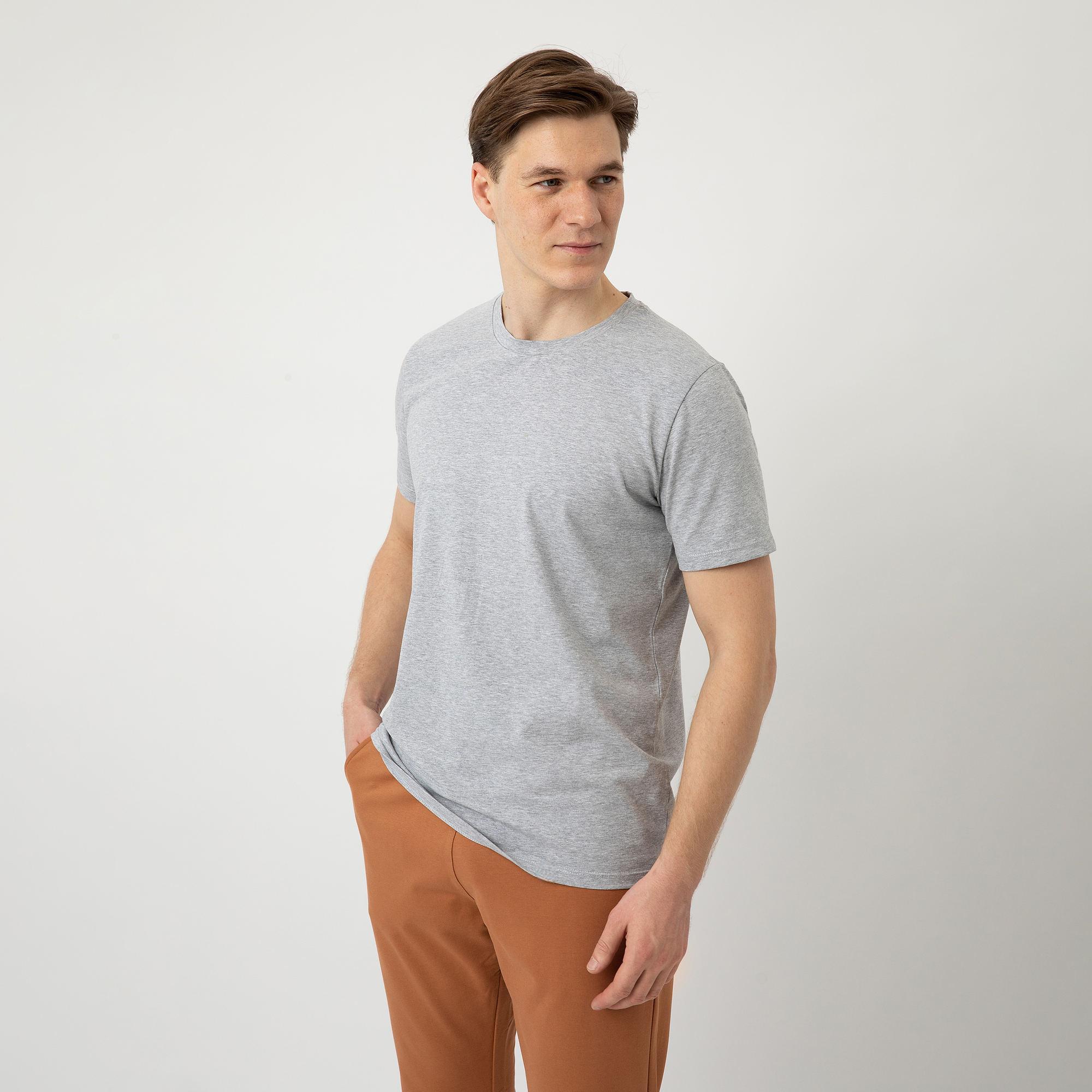 Szary T-shirt męski