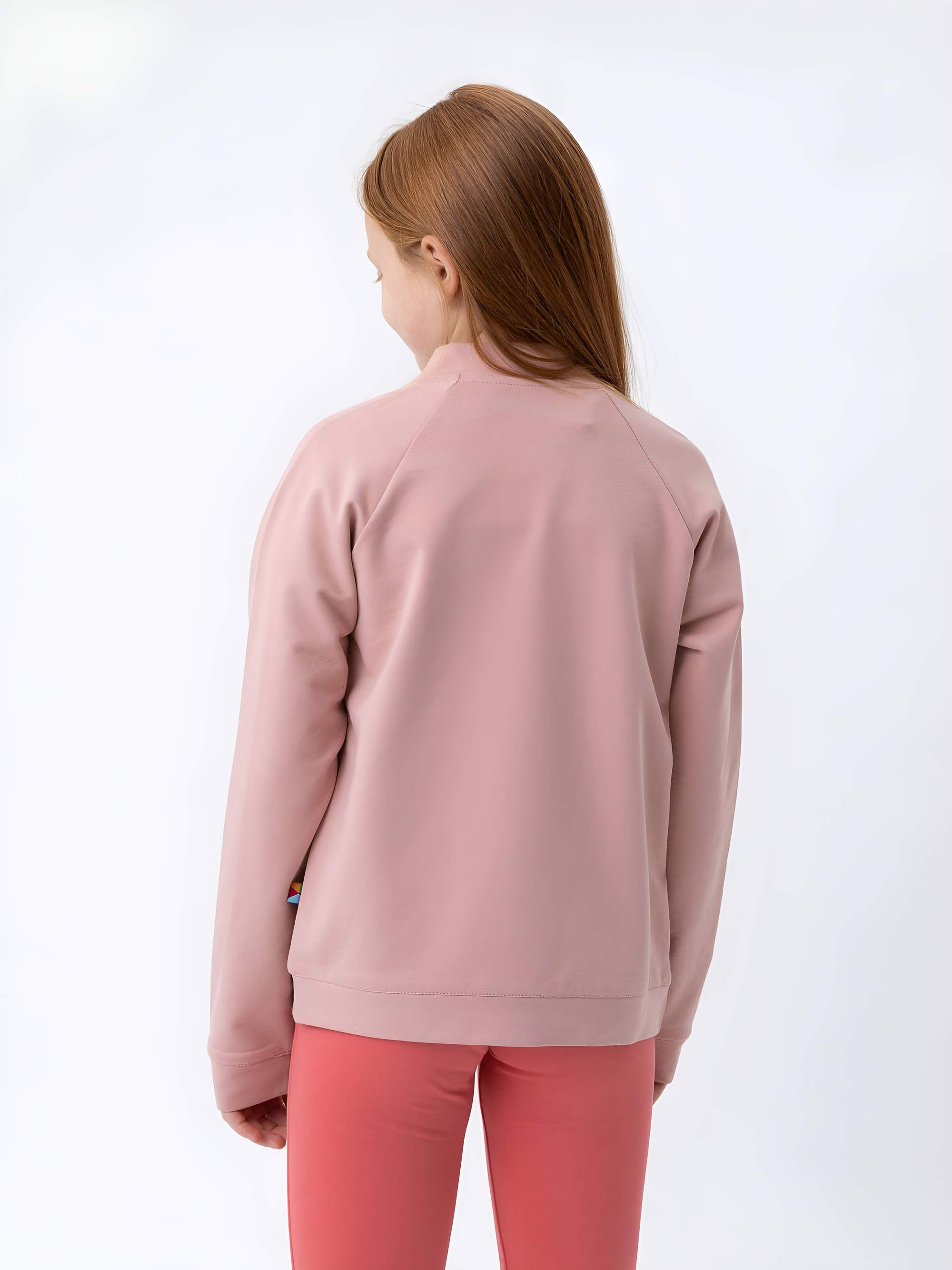 Pudroworóżowa bluza bomber