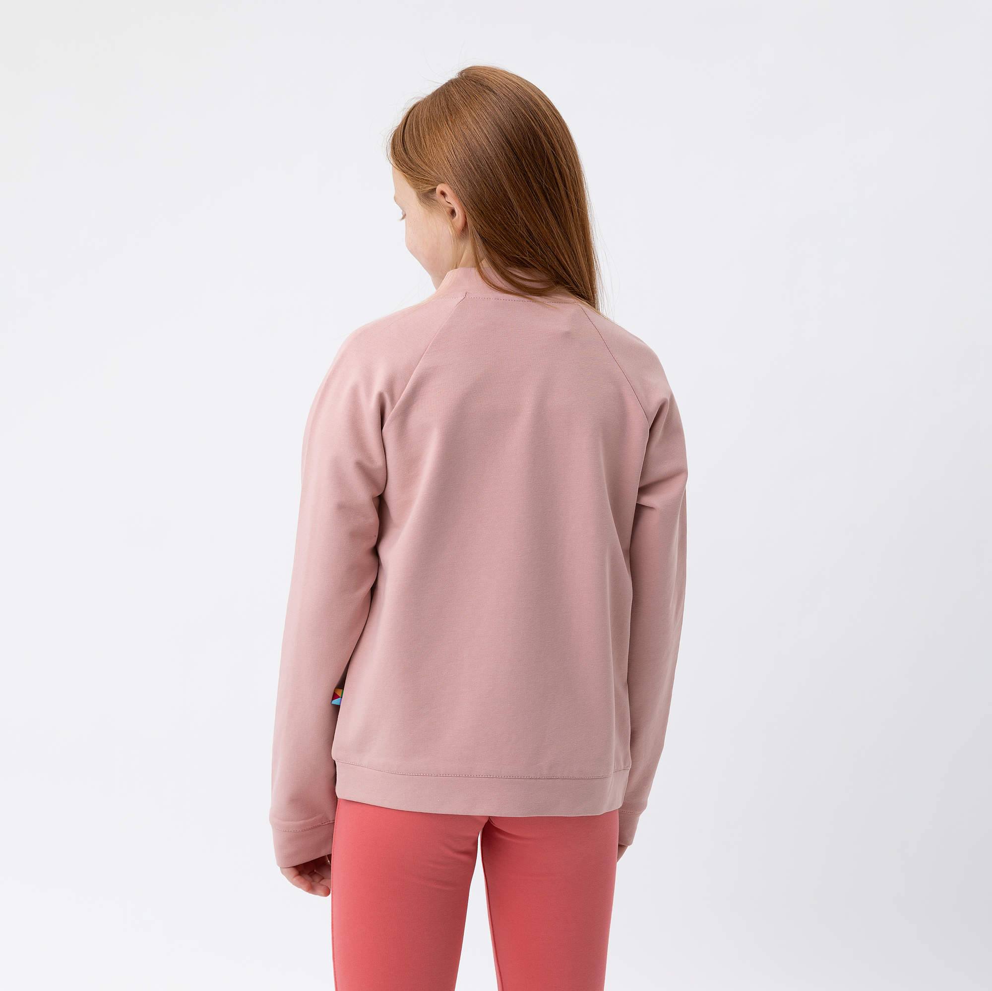 Pudroworóżowa bluza bomber
