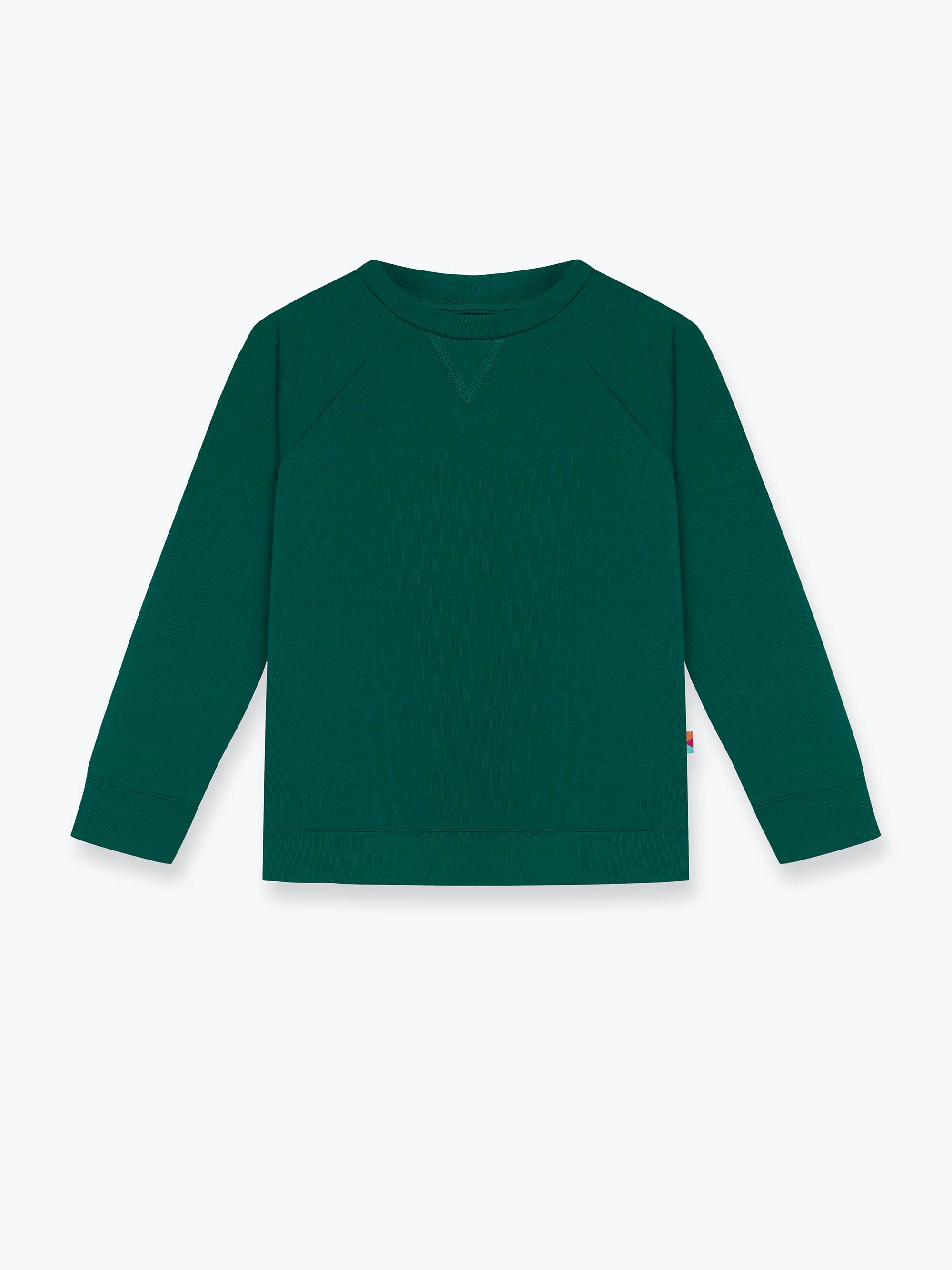 Butelkowozielona bluza dresowa