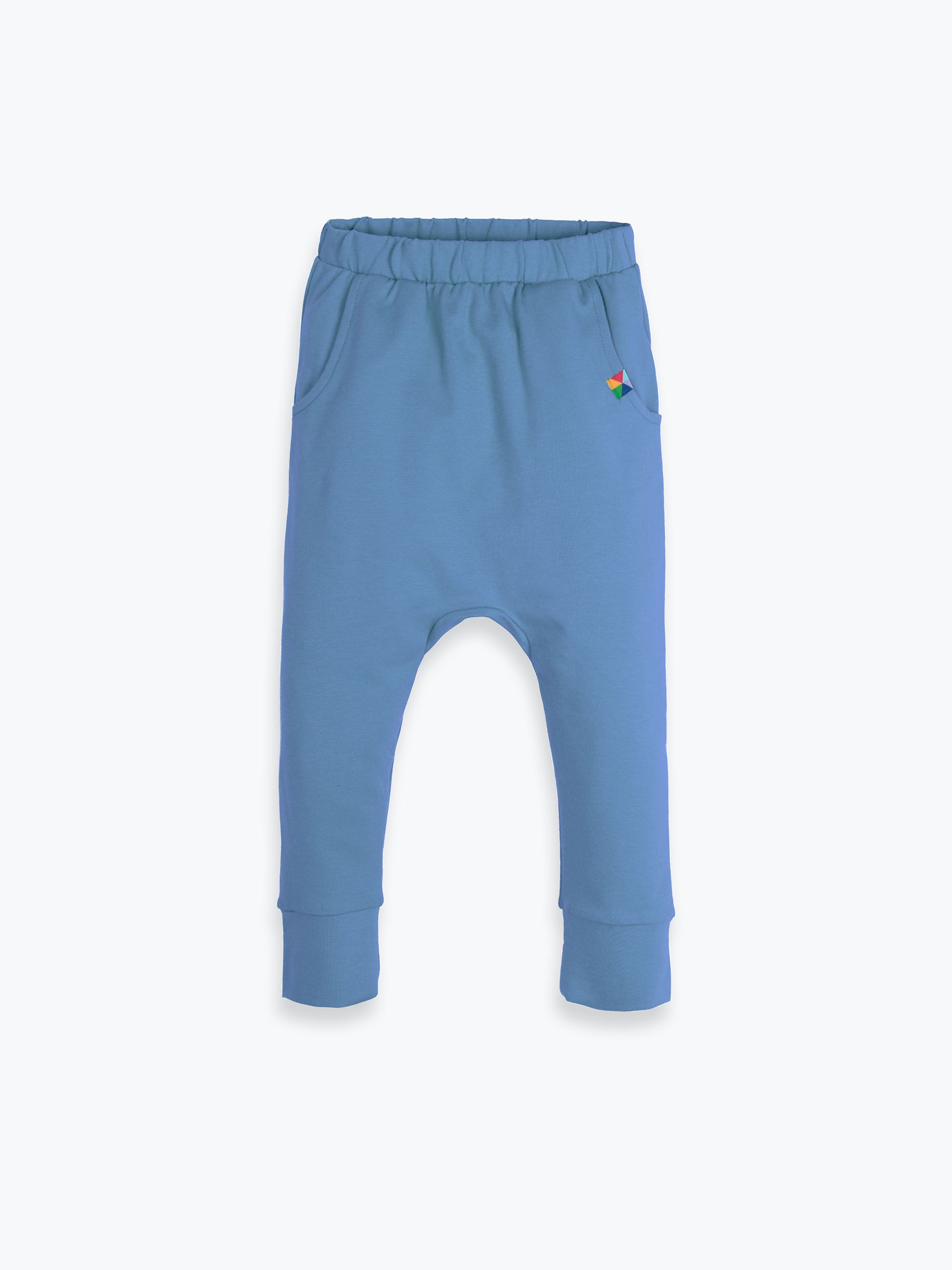 Błękitne spodnie baggy