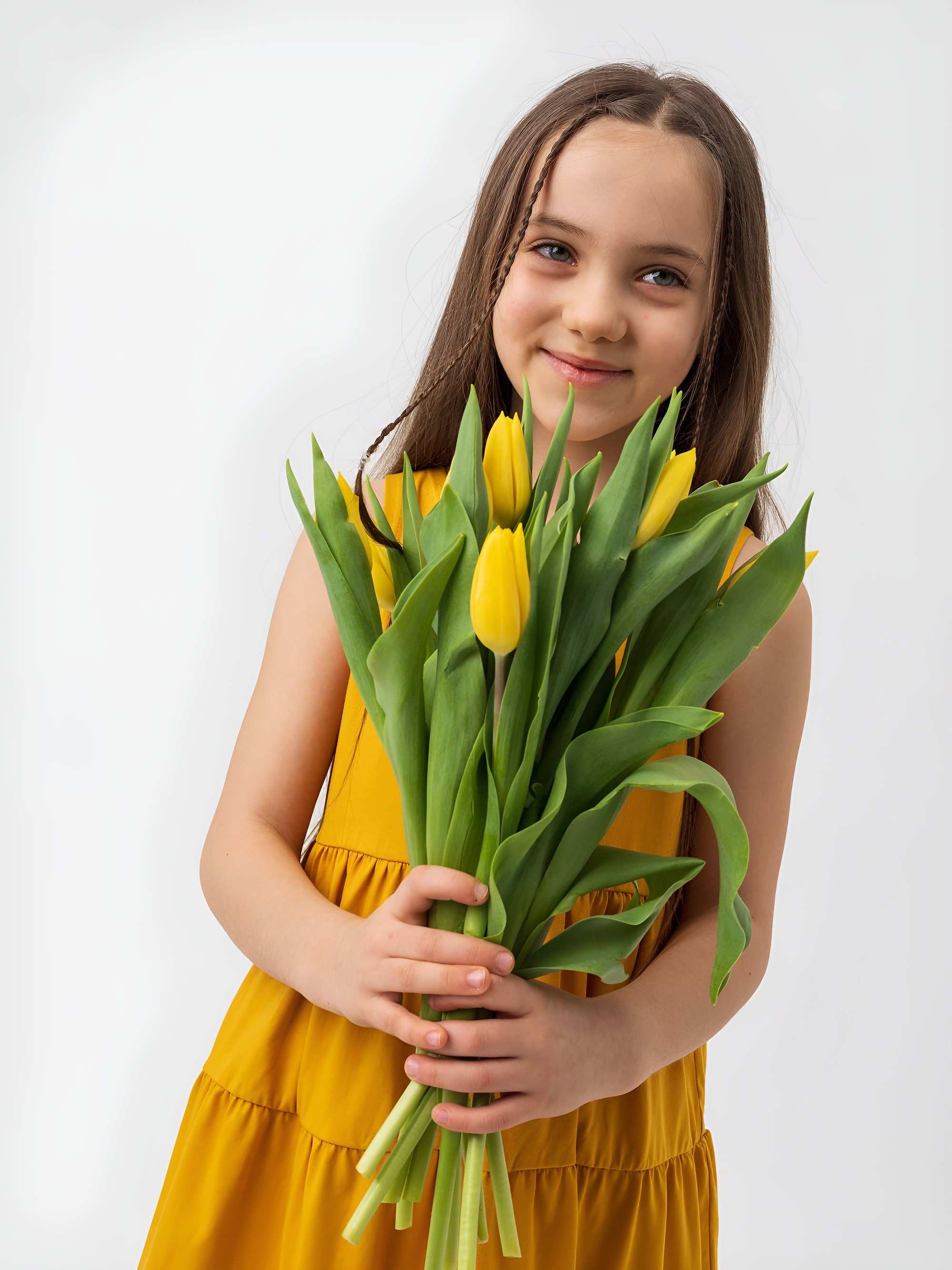 Mustard sleeveless dress