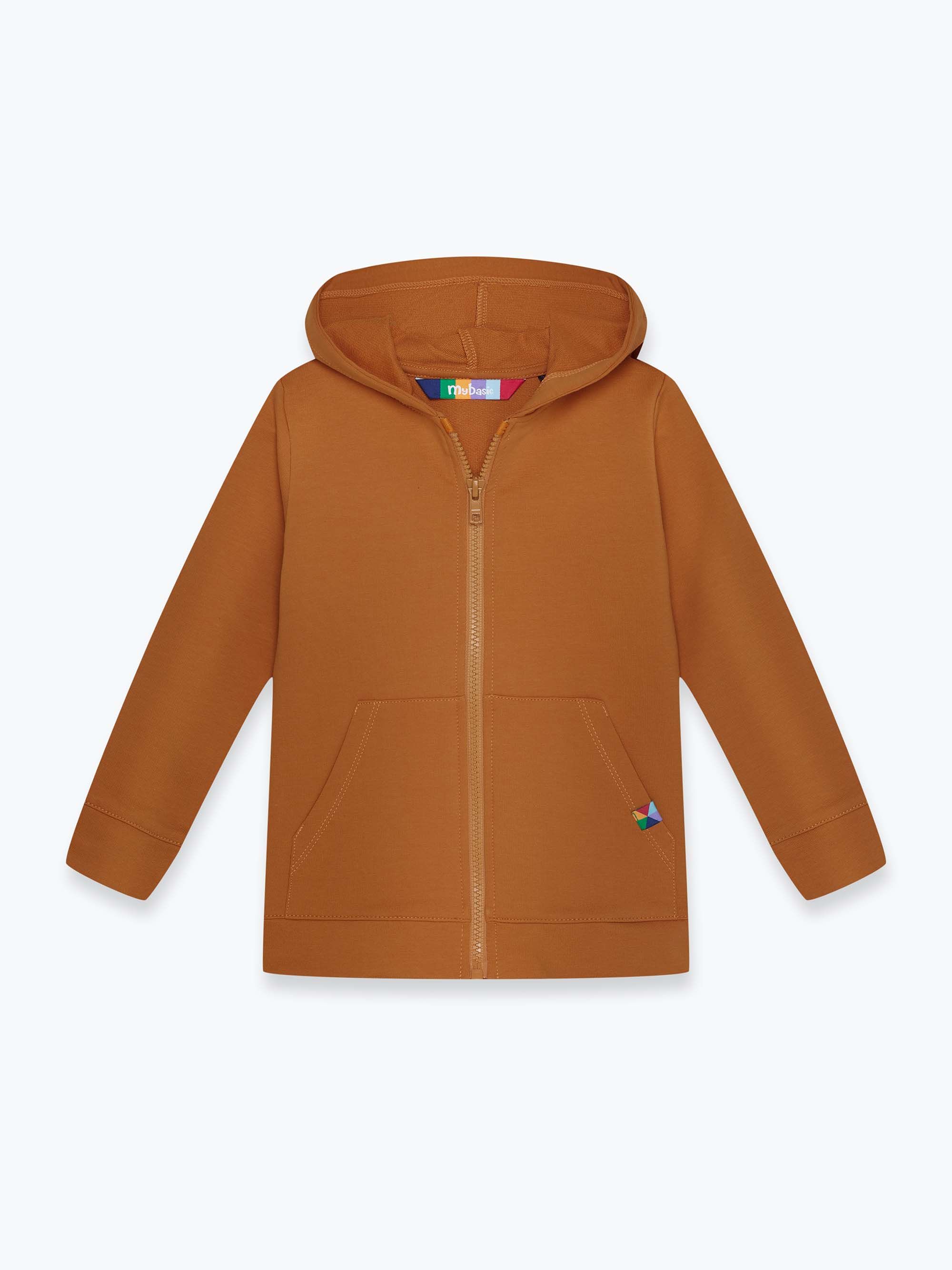 Karmelowa bluza z kapturem Junior