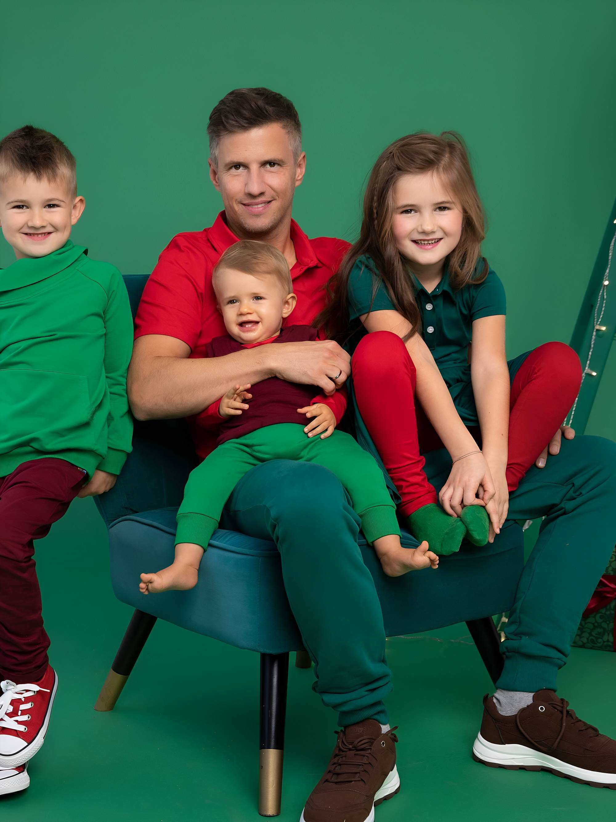 Zielona bluza z szalem