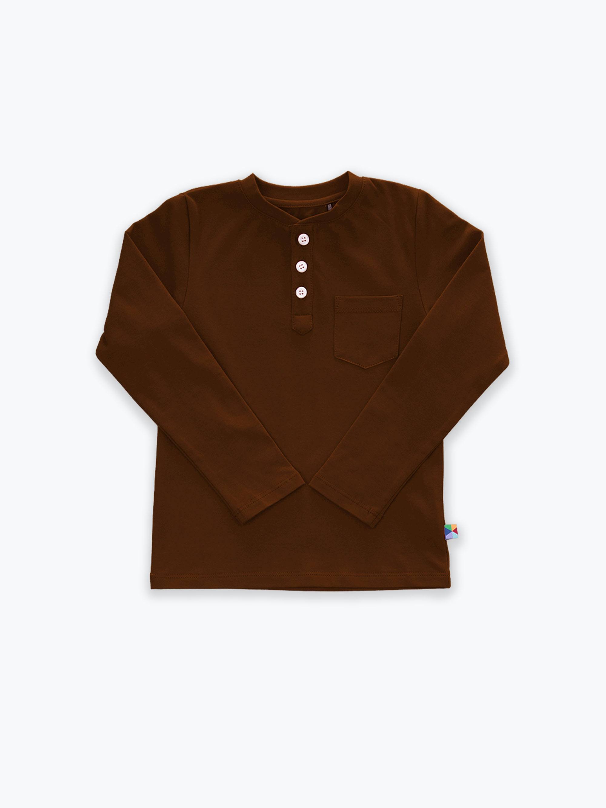 Brązowa koszulka henley
