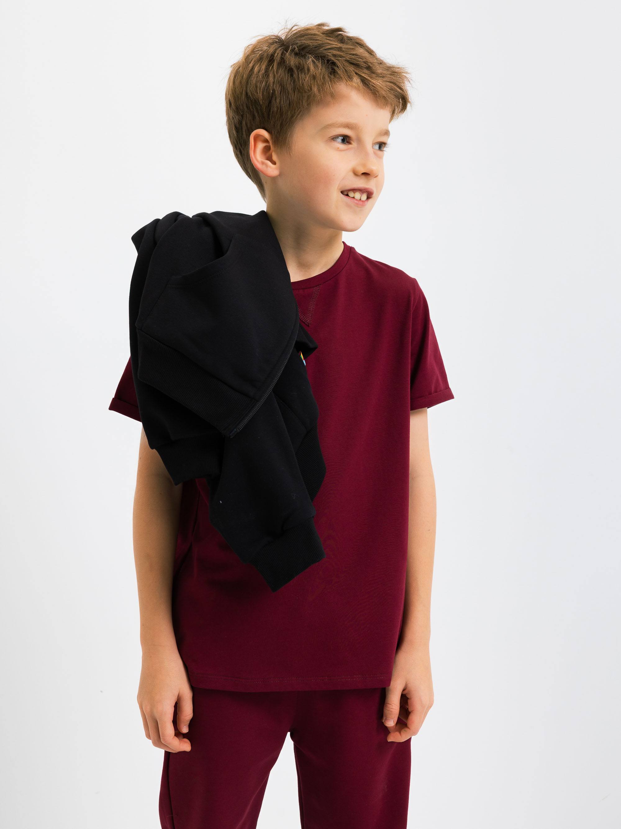 Bordowy T-shirt