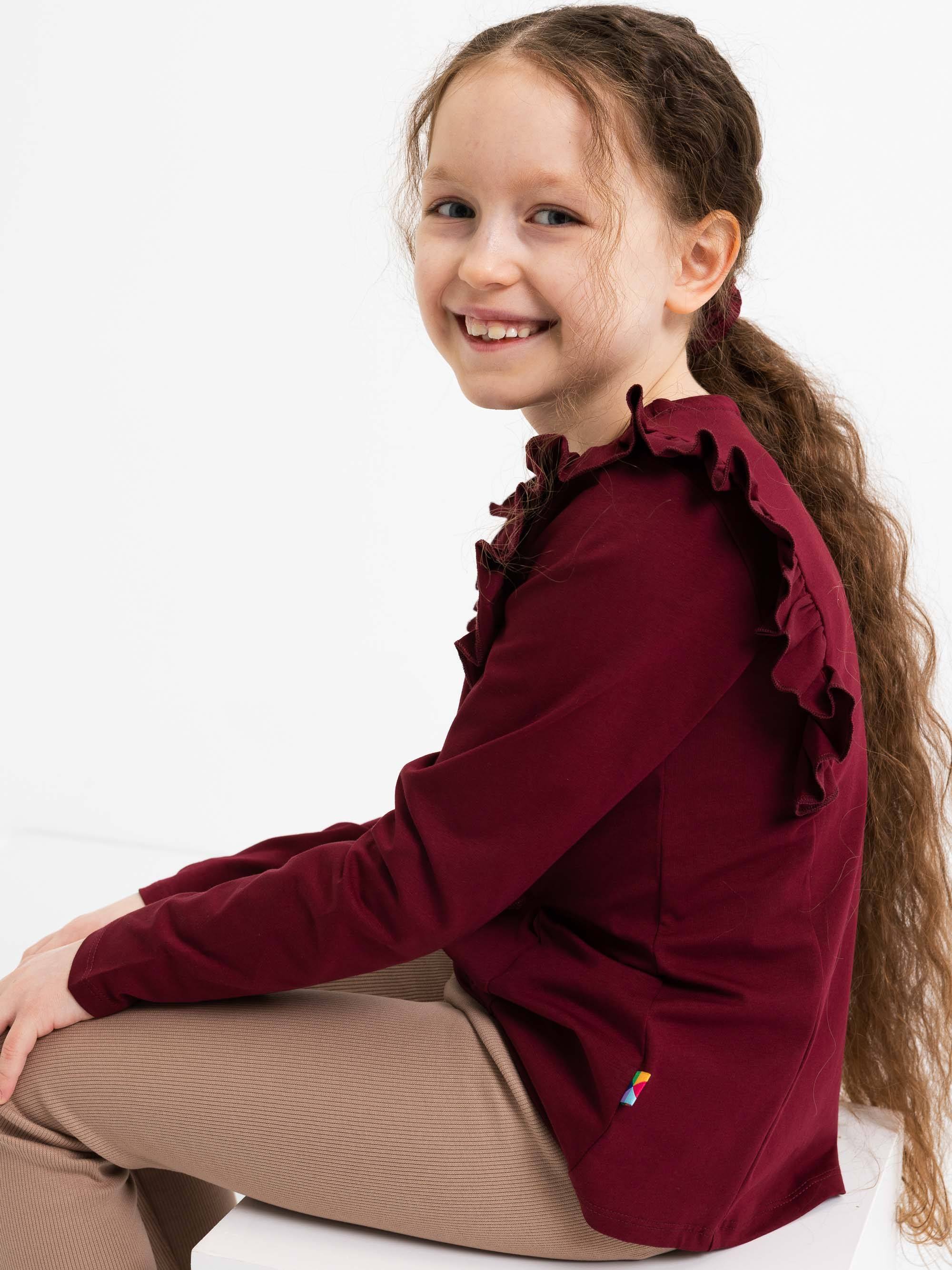 Mocha mousse legginsy prążkowane Junior
