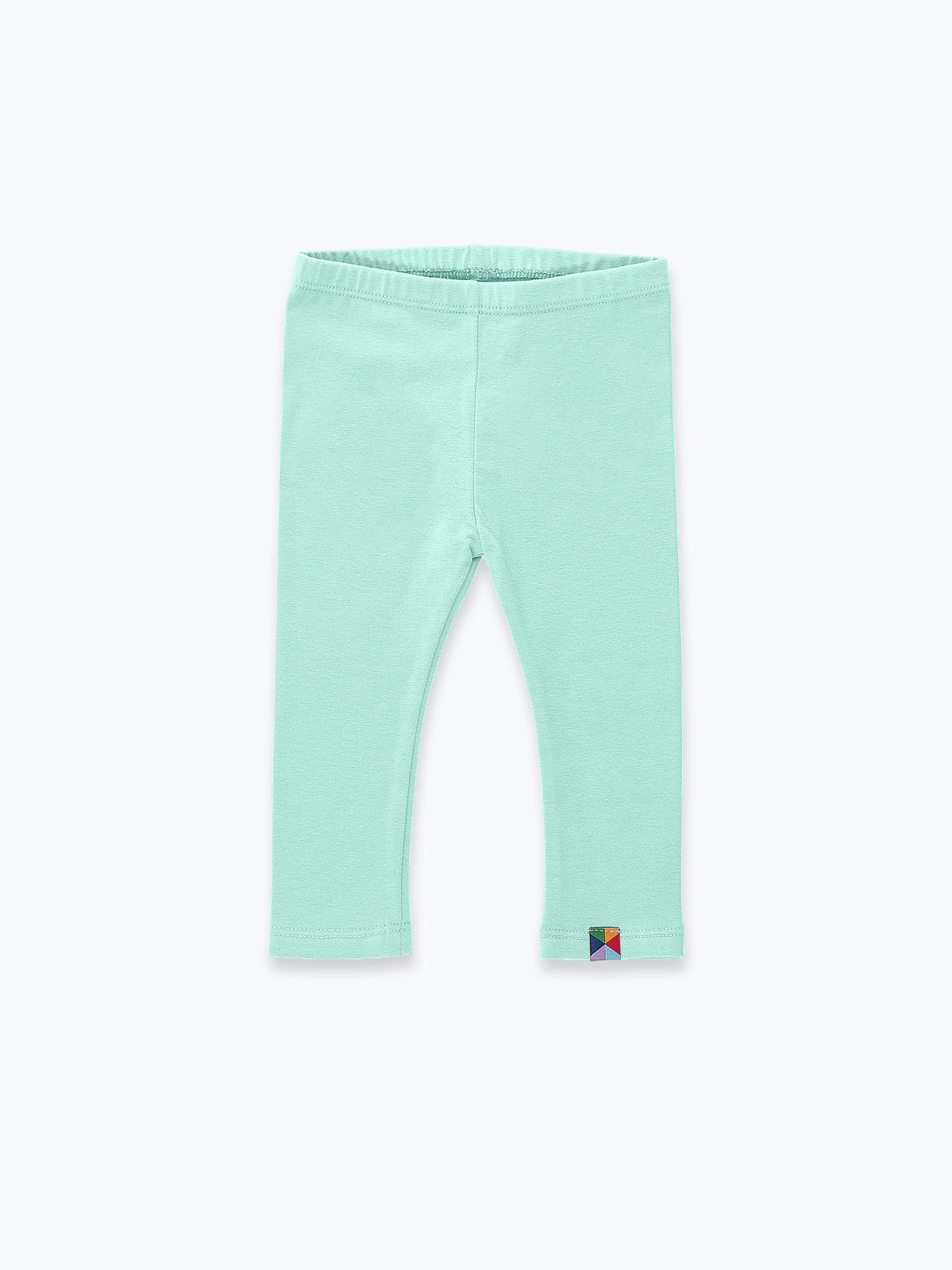 Miętowe legginsy