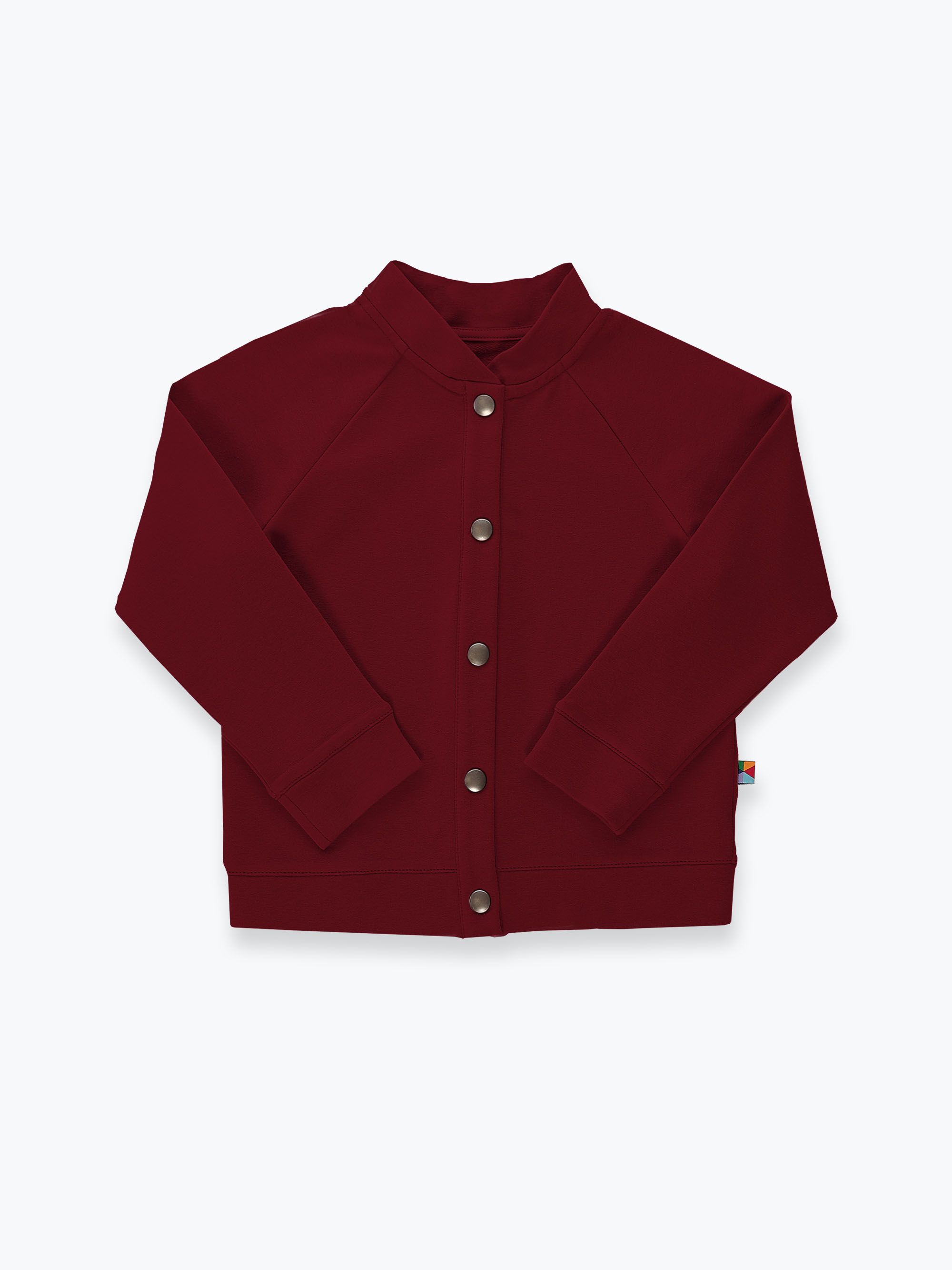 Bordowa bluza bomber