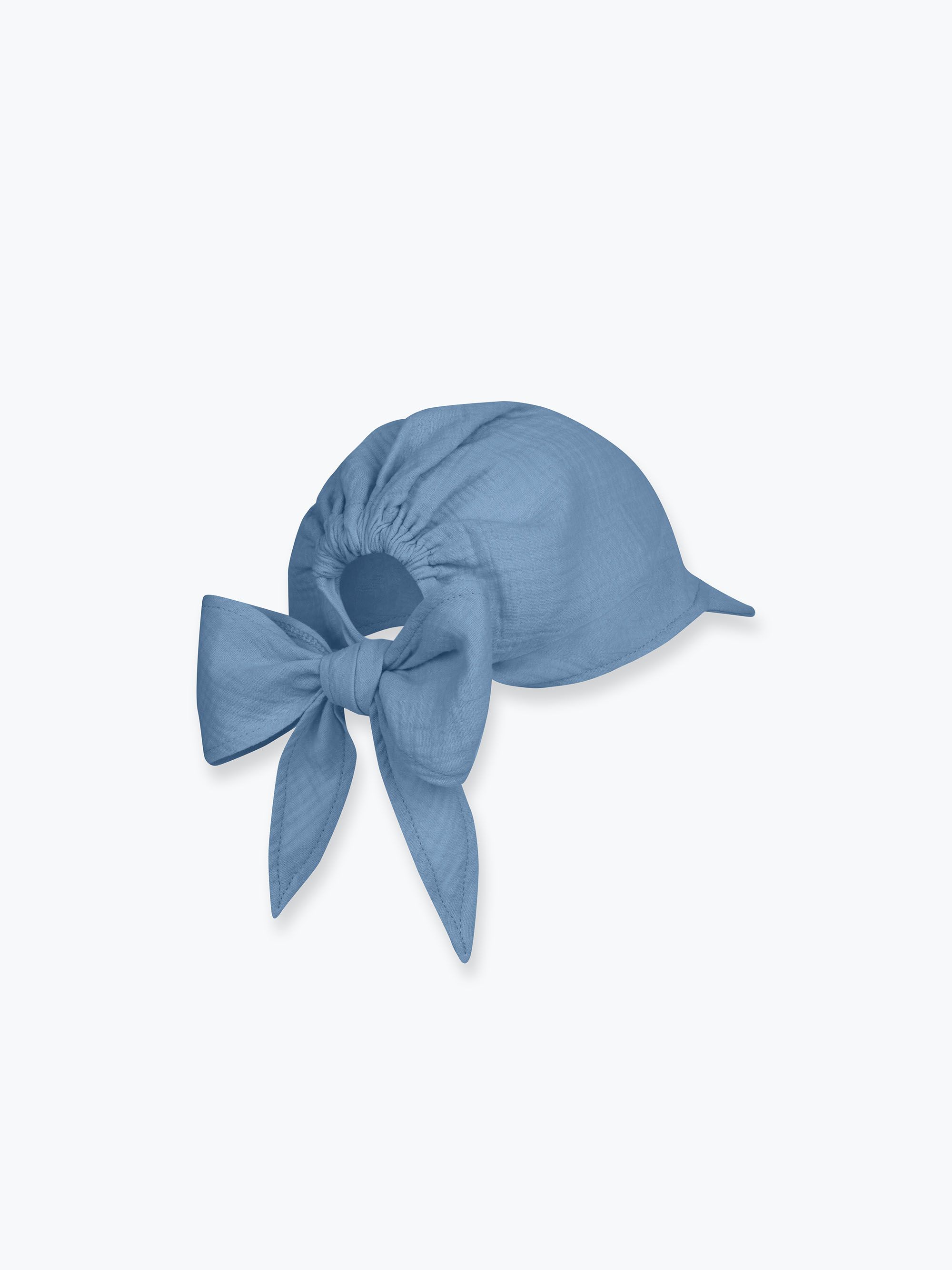 Błękitna bandana muślinowa