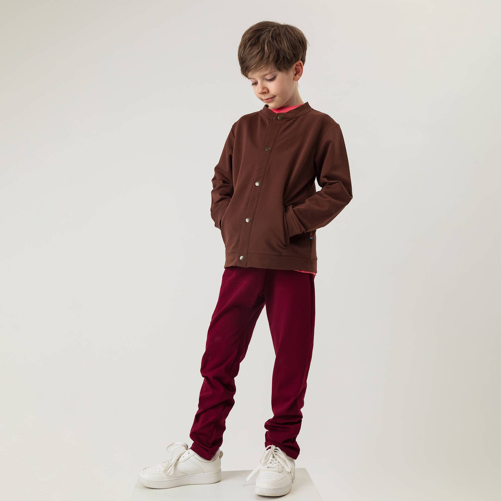 Brązowa bluza bomber z kieszeniami