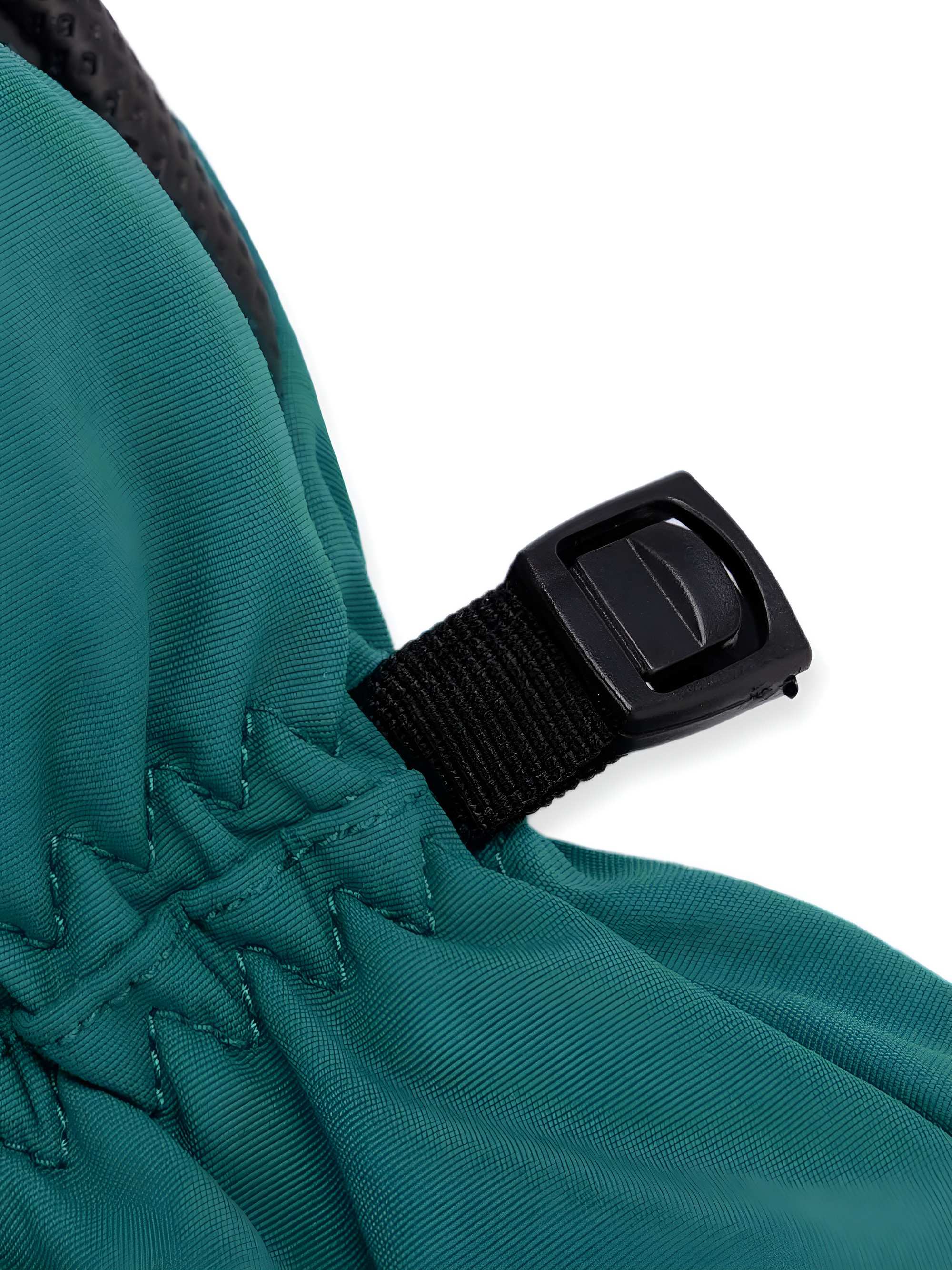 Bottle-green winter mittens kids