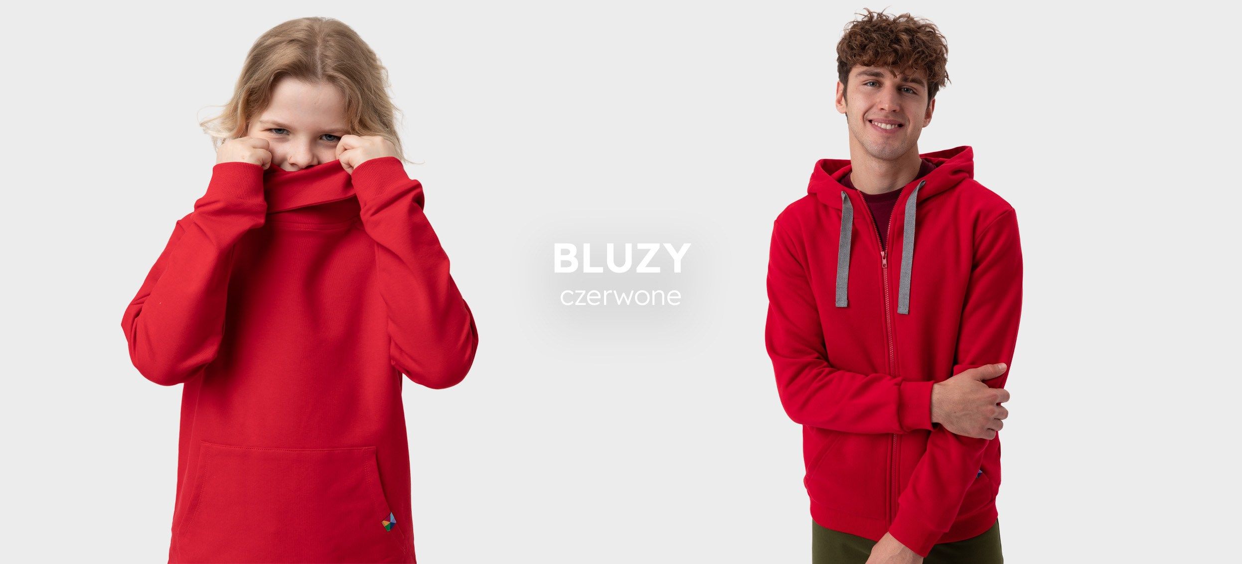 czerwone bluzy