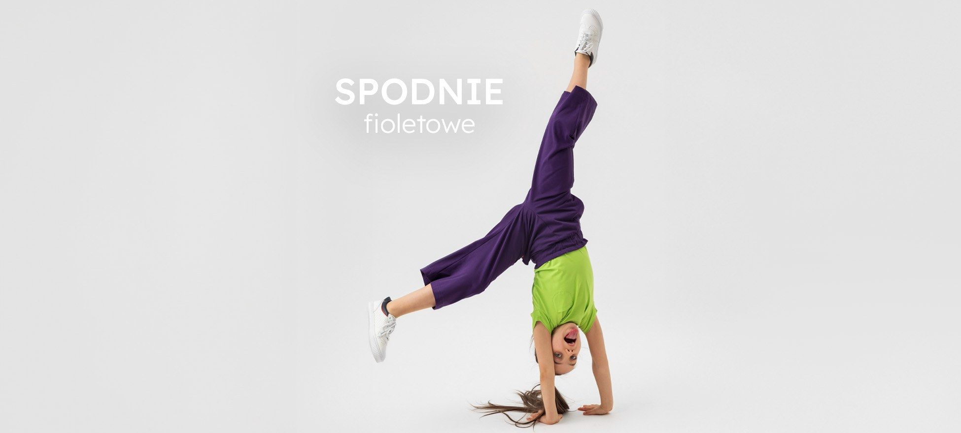fioletowy spodnie