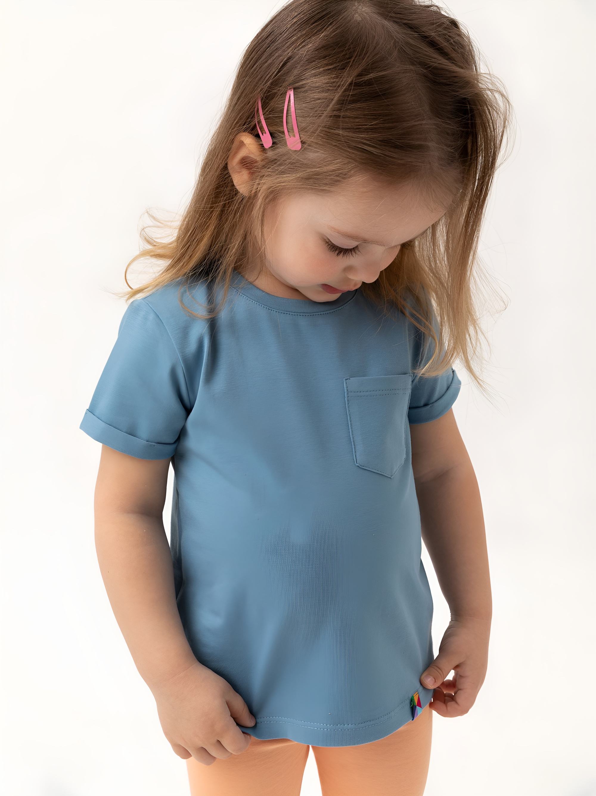 Błękitny T-shirt