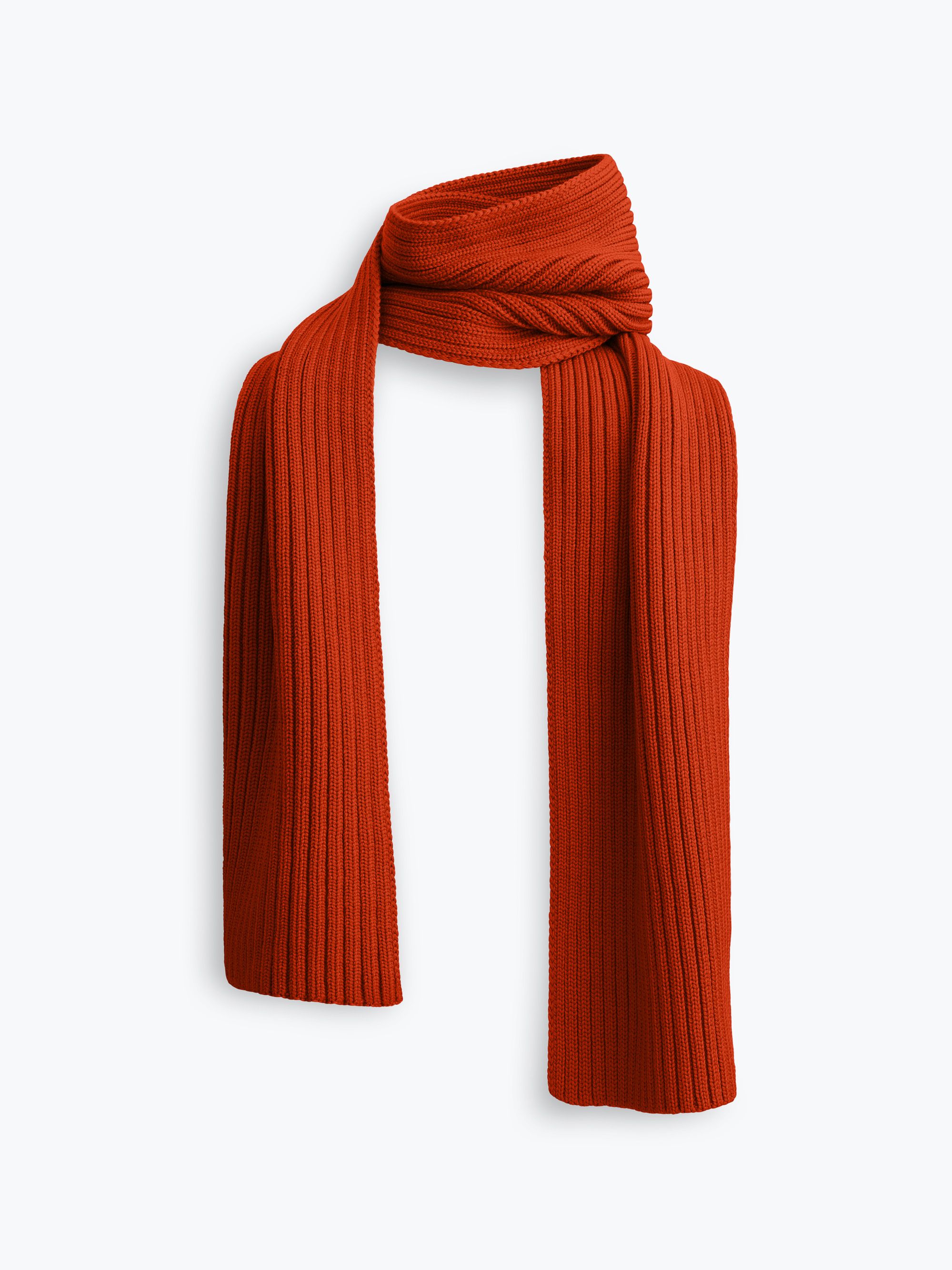 Brick red Merino Wool Scraf