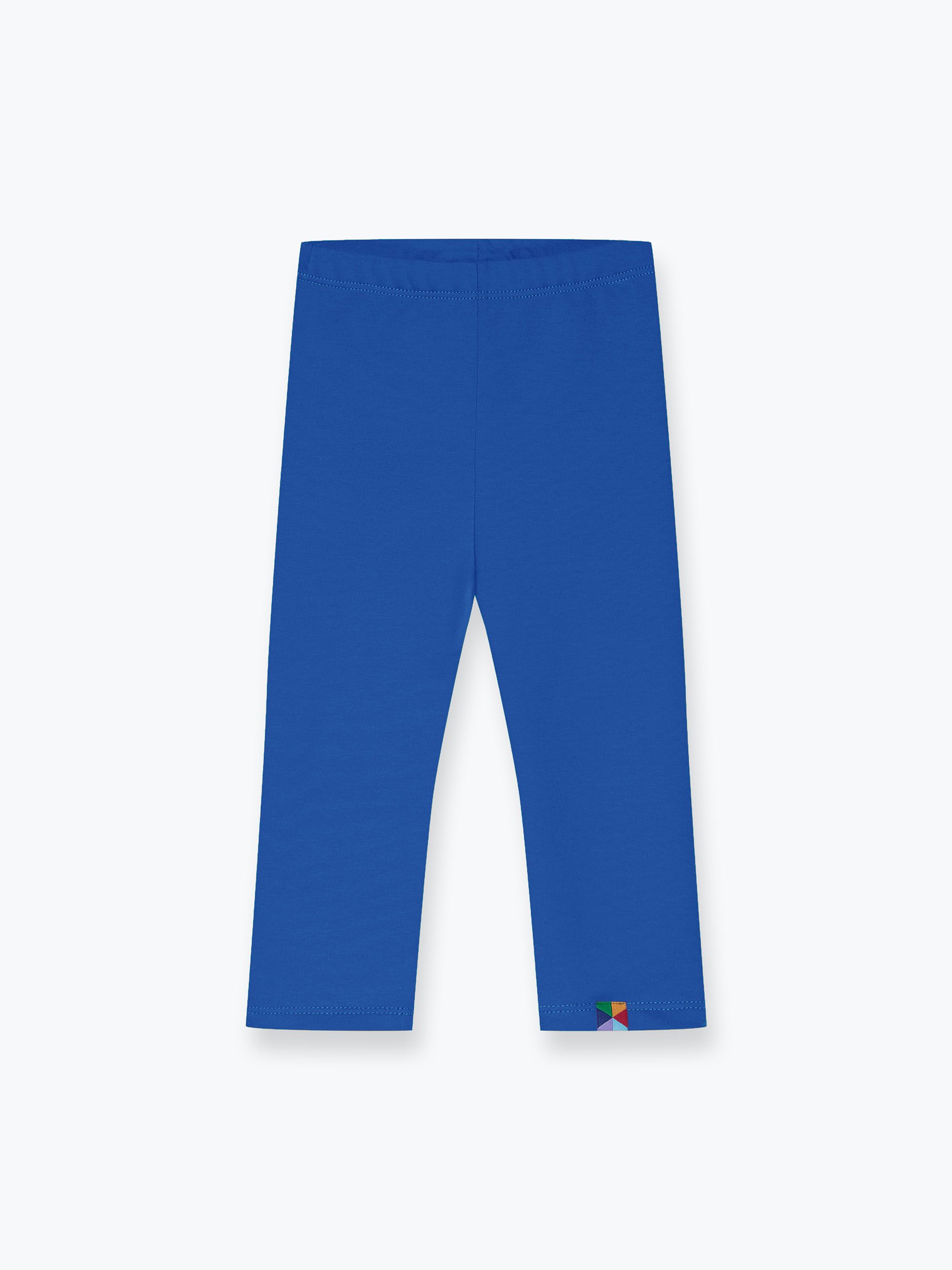 Niebieskie legginsy z meszkiem