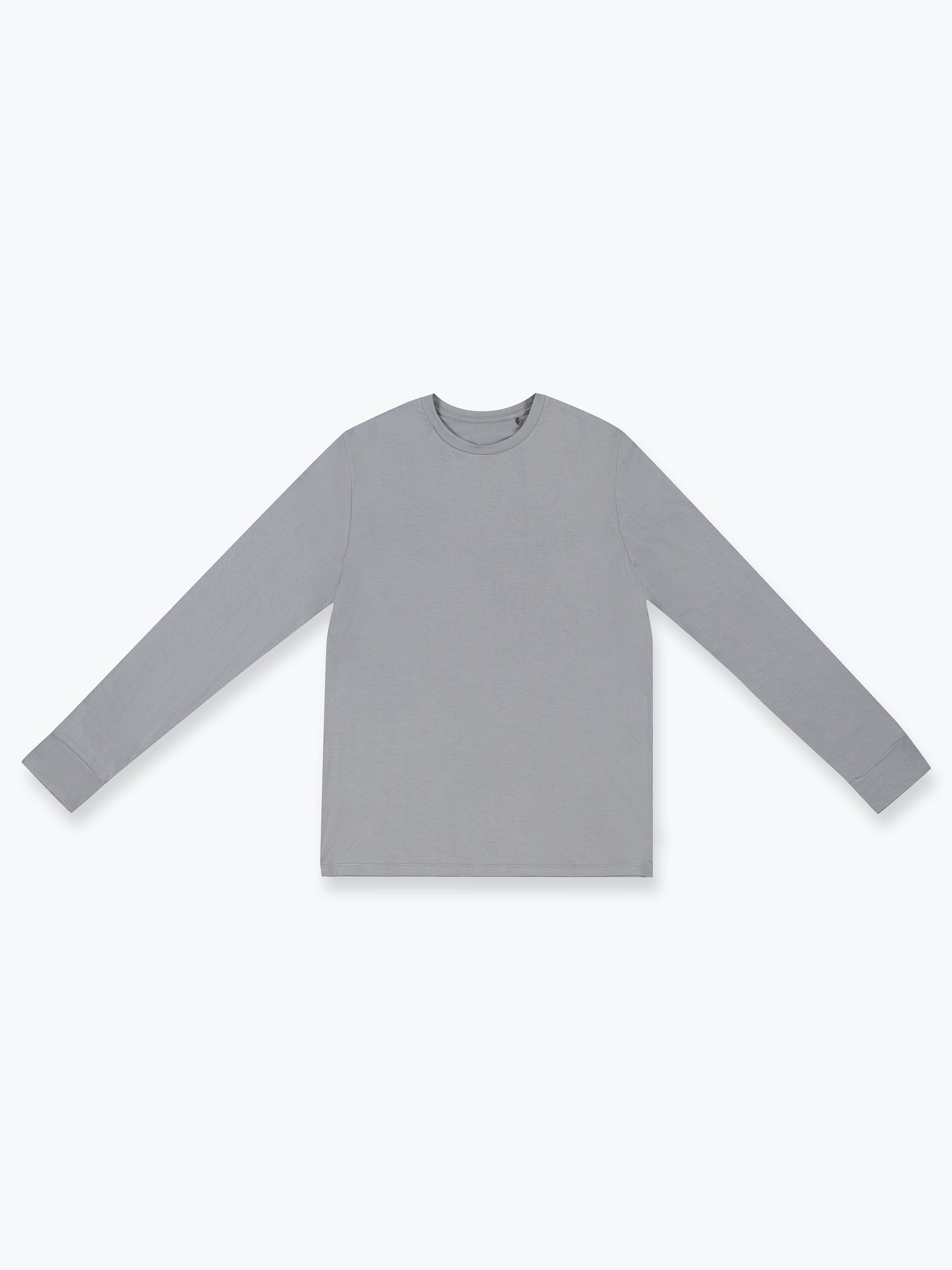 Grey long sleeve pajama top Men