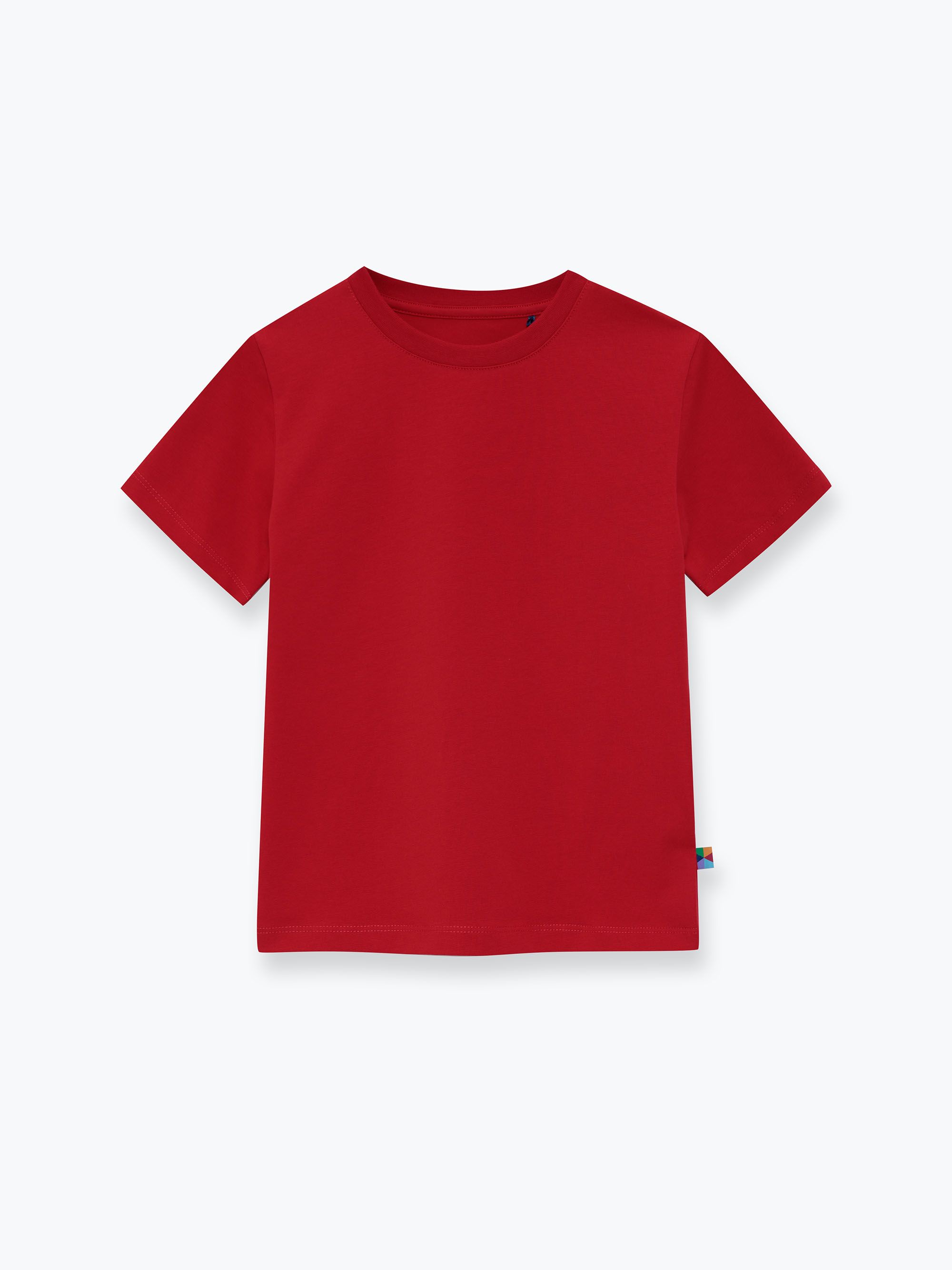 Czerwony T-shirt ze ściągaczem