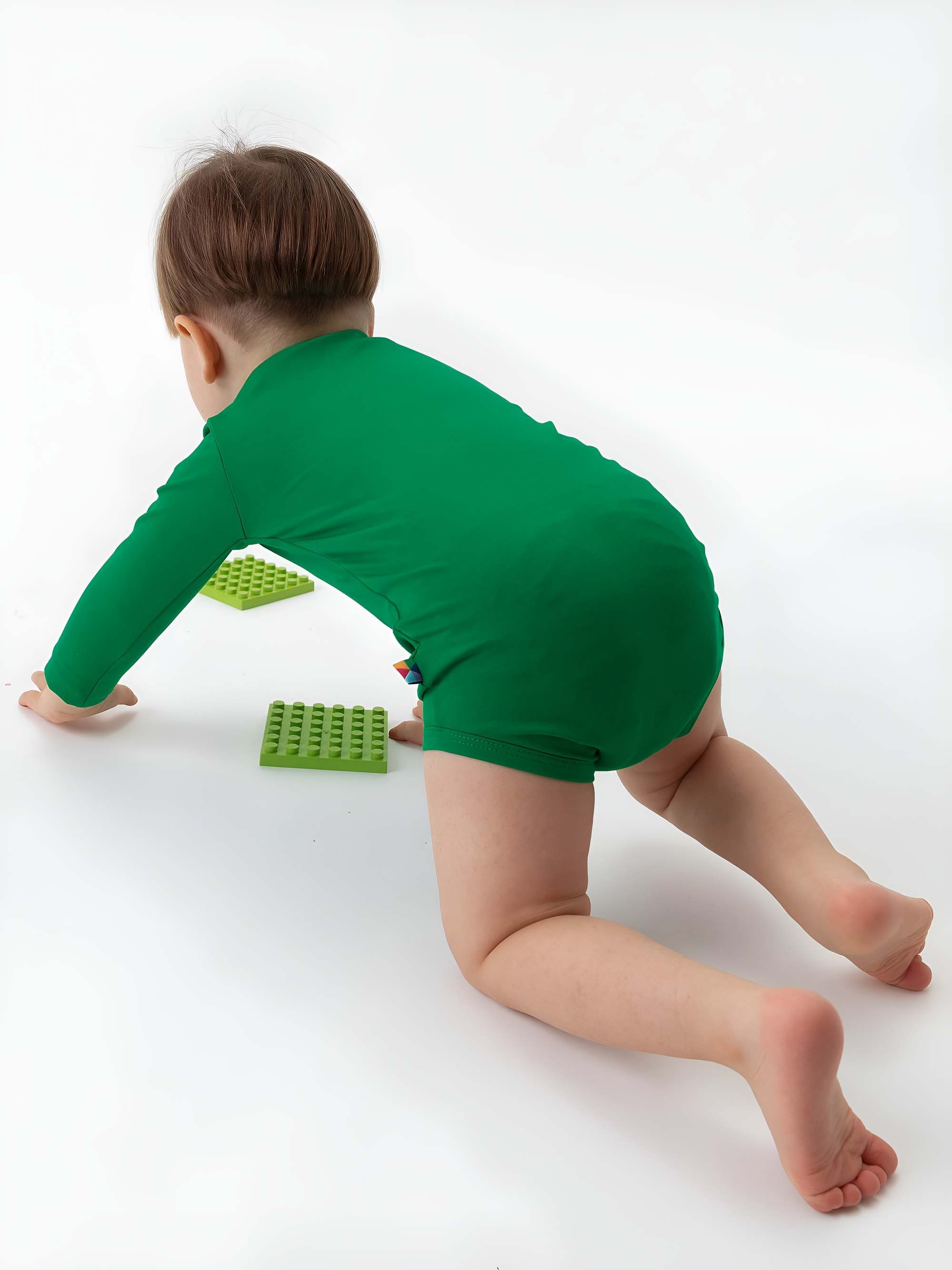 Green long sleeve bodysuit
