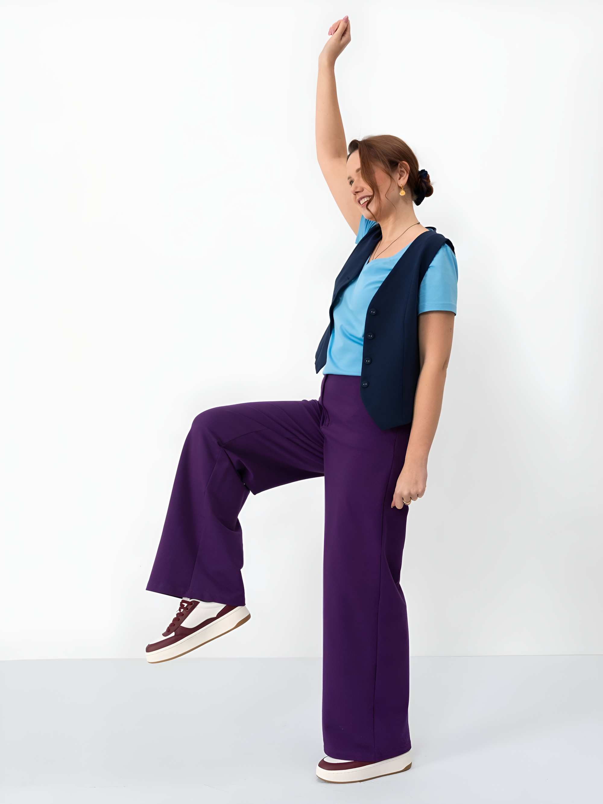 Navy blue vest Women
