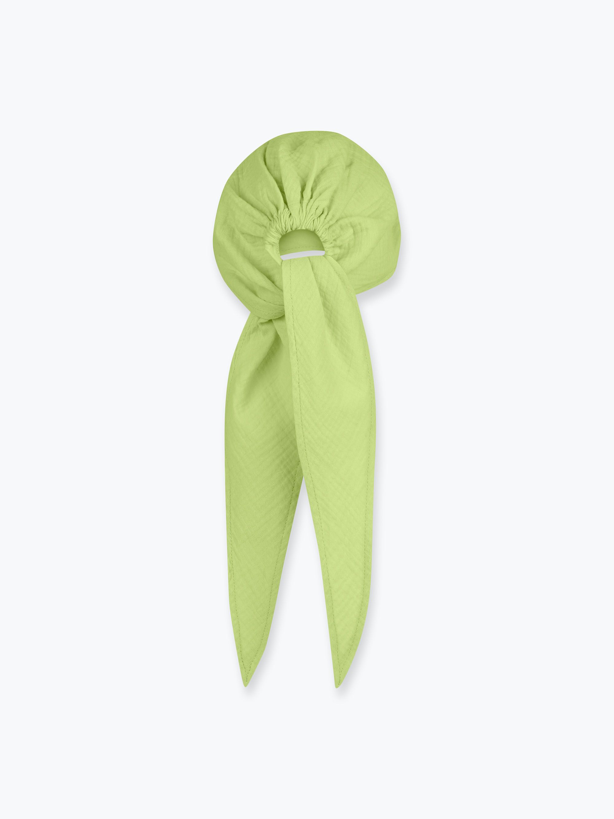 Limonkowa bandana muślinowa