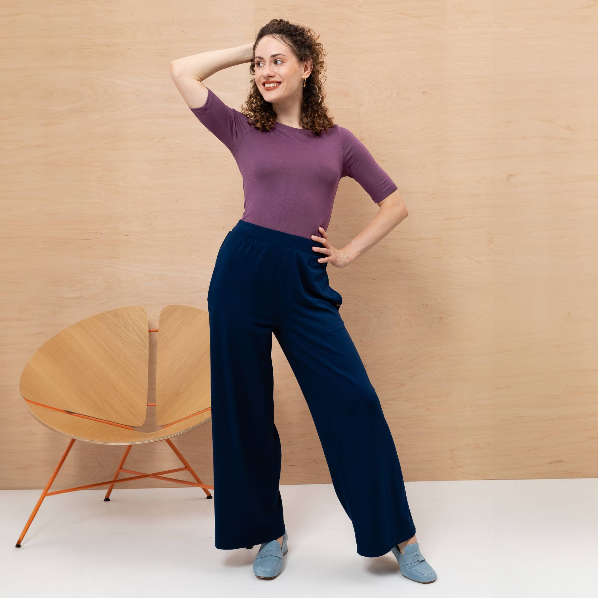 Plum fitted T-shirt Women