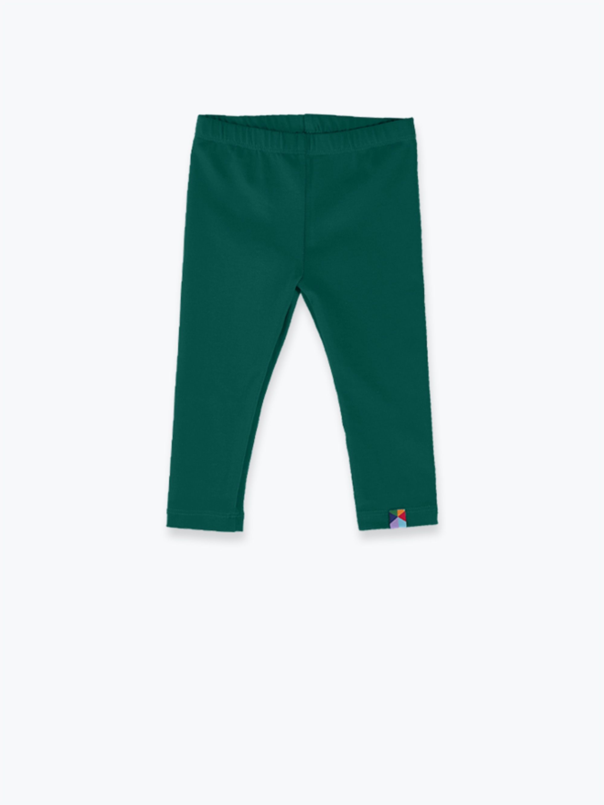 Butelkowozielone legginsy 3/4