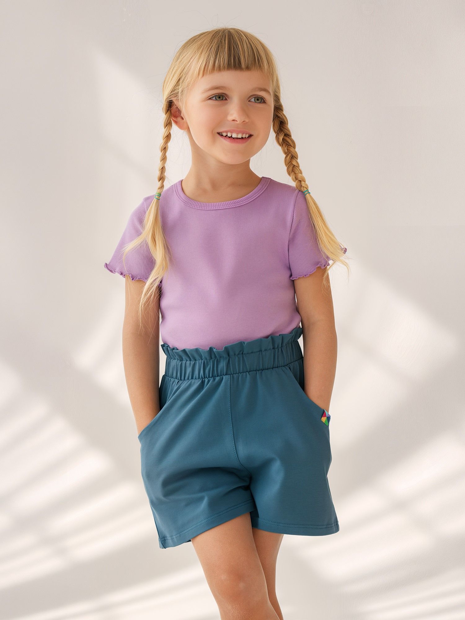 Dark blue Loose cut shorts Junior