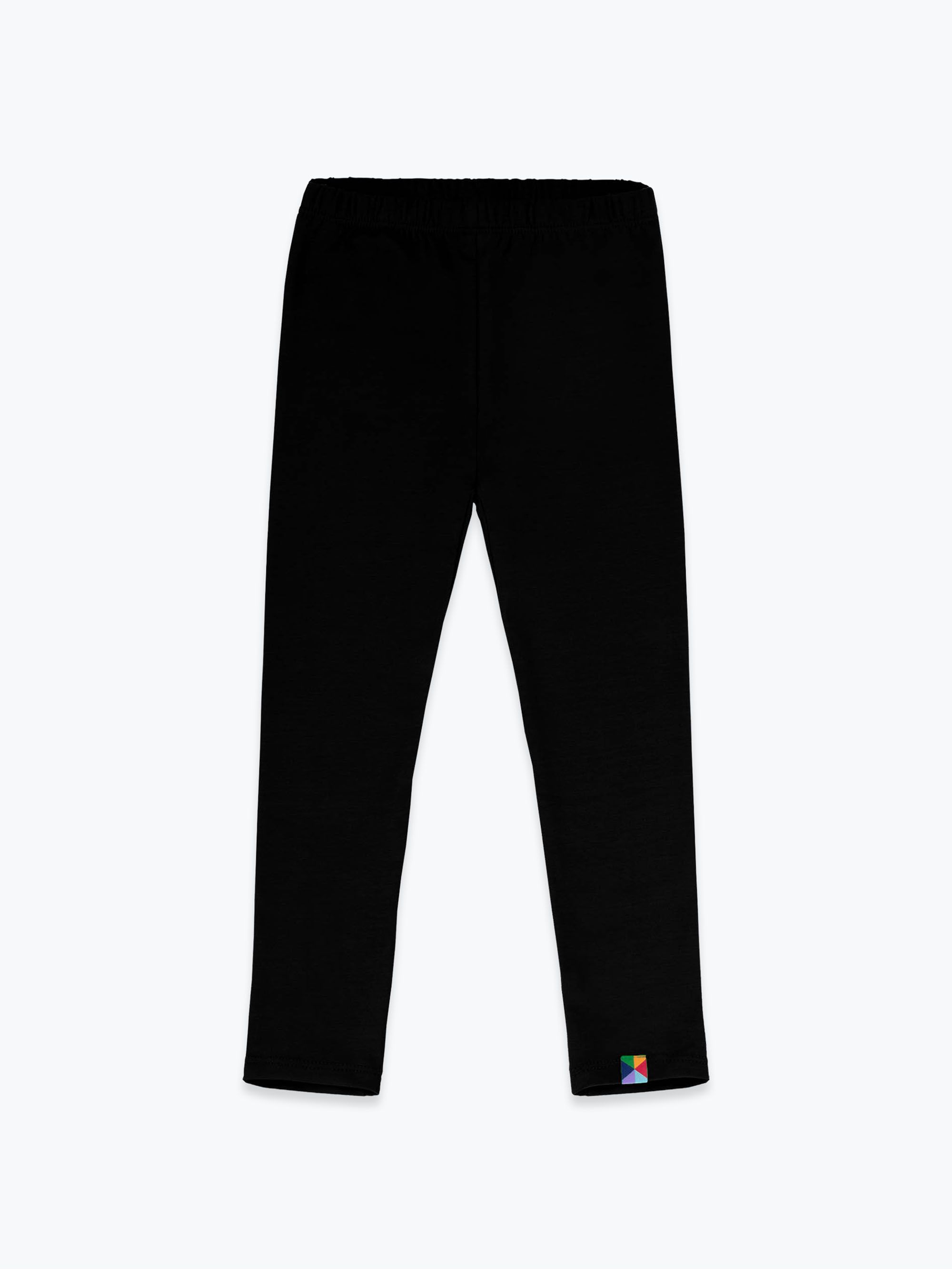 Czarne legginsy z regulacją w pasie