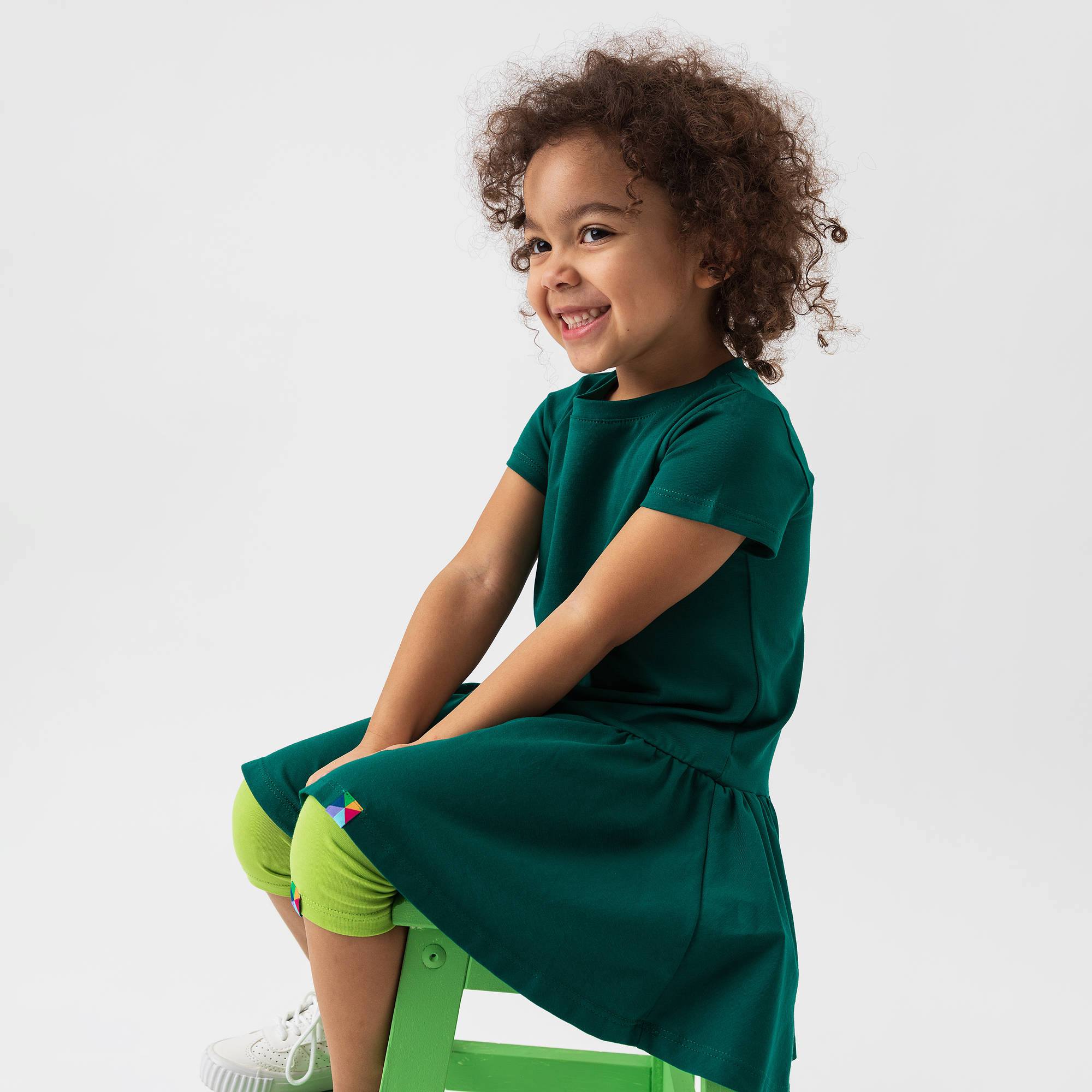 Limonkowe legginsy 3/4