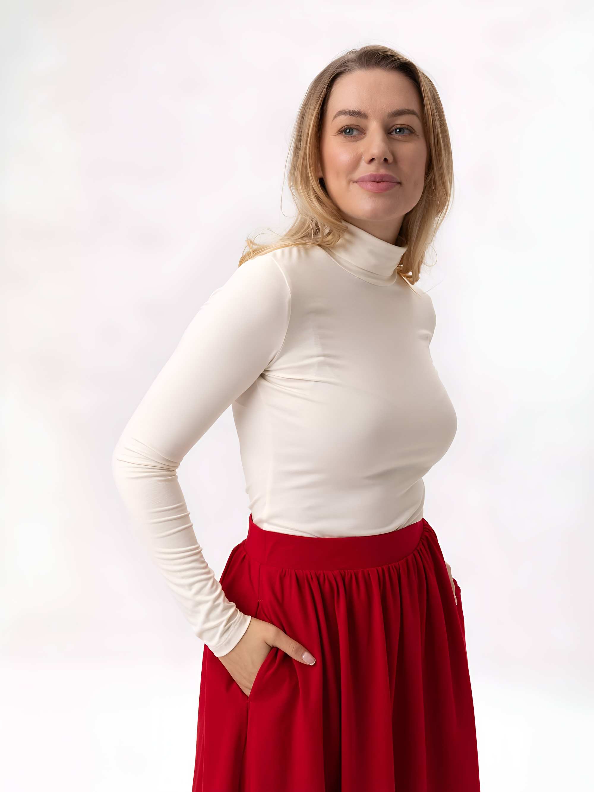 Czerwona spódnica damska