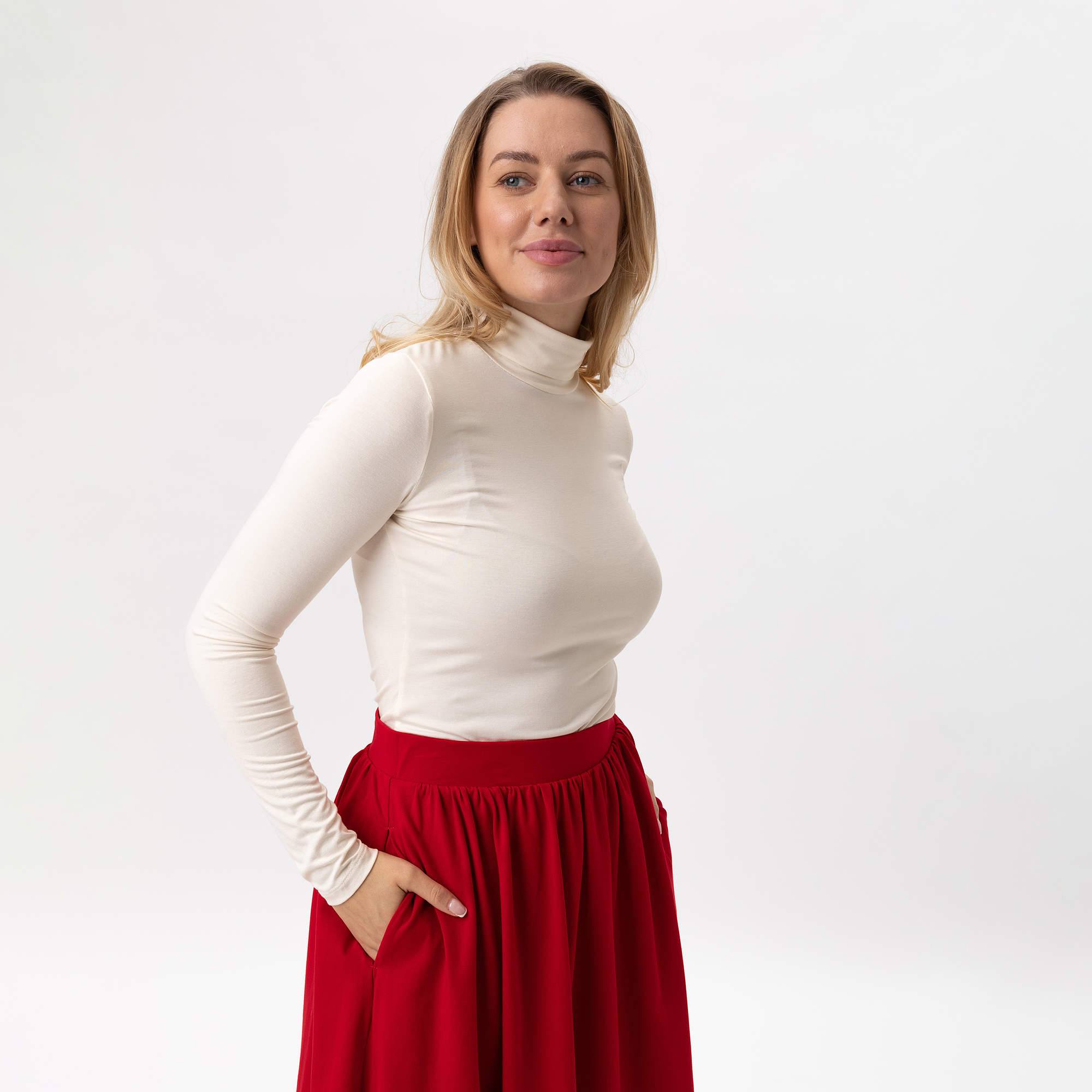 Czerwona spódnica damska