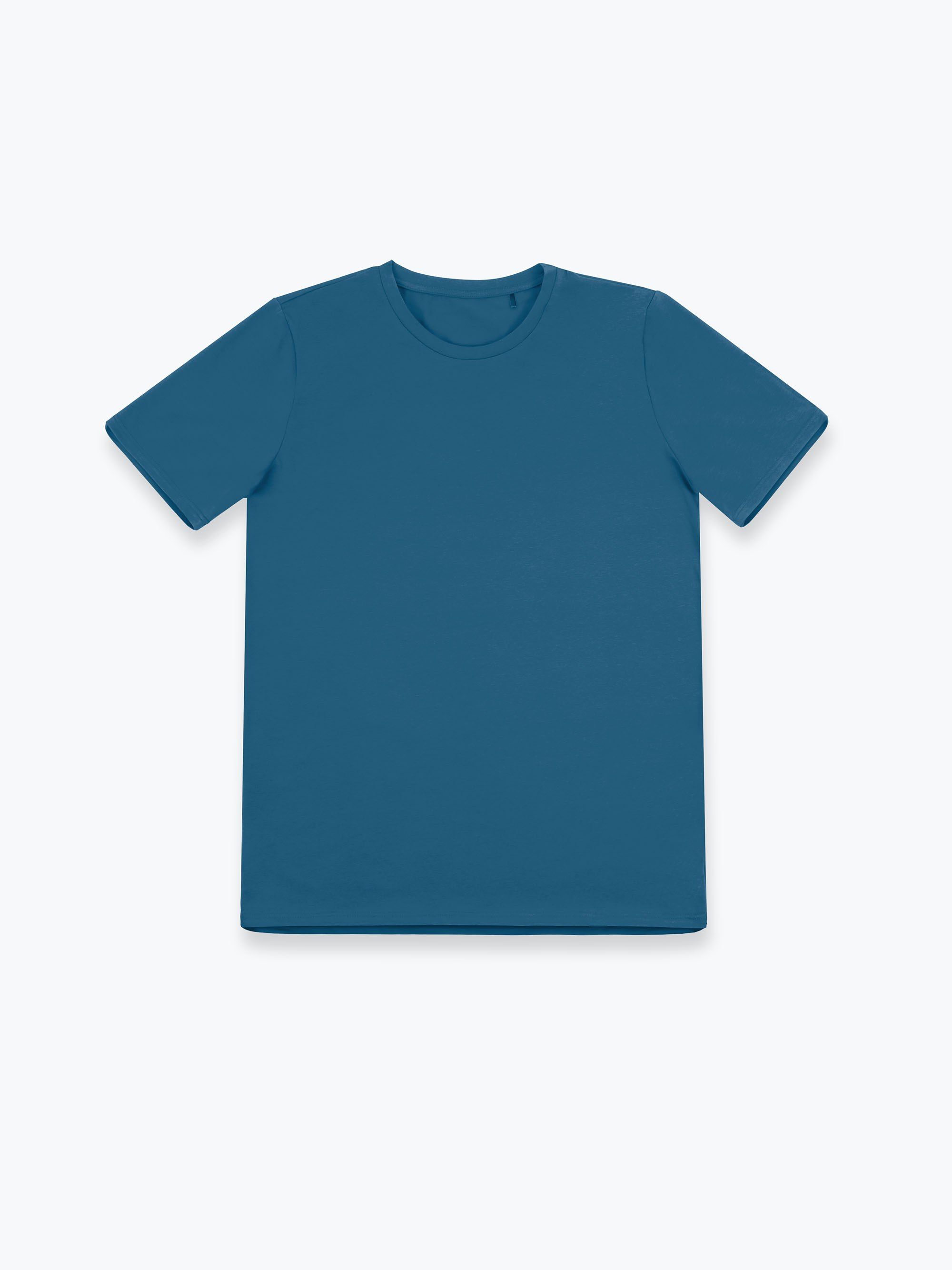 Ciemnoniebieski T-shirt męski