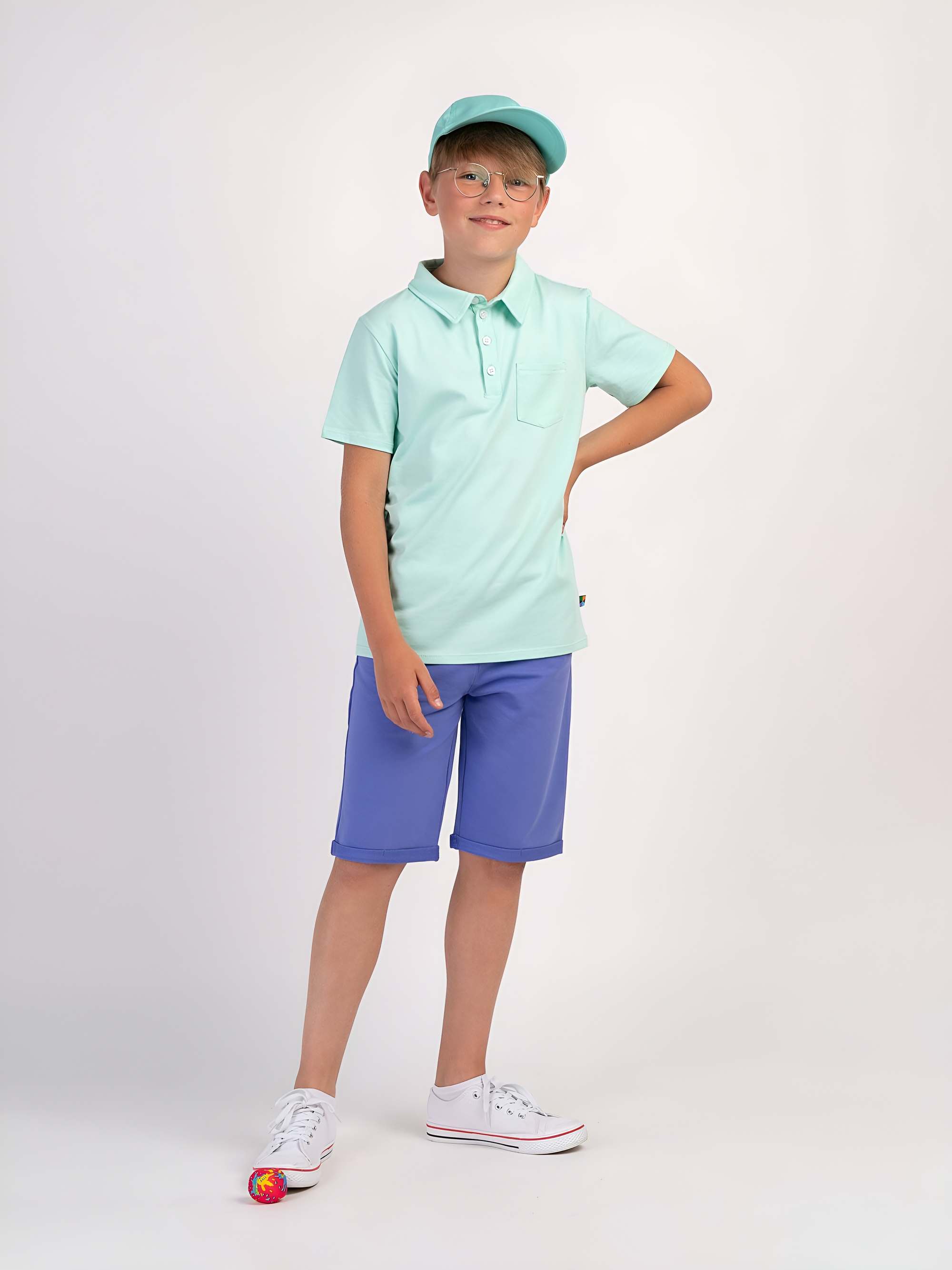 Barwinkowe spodenki Junior